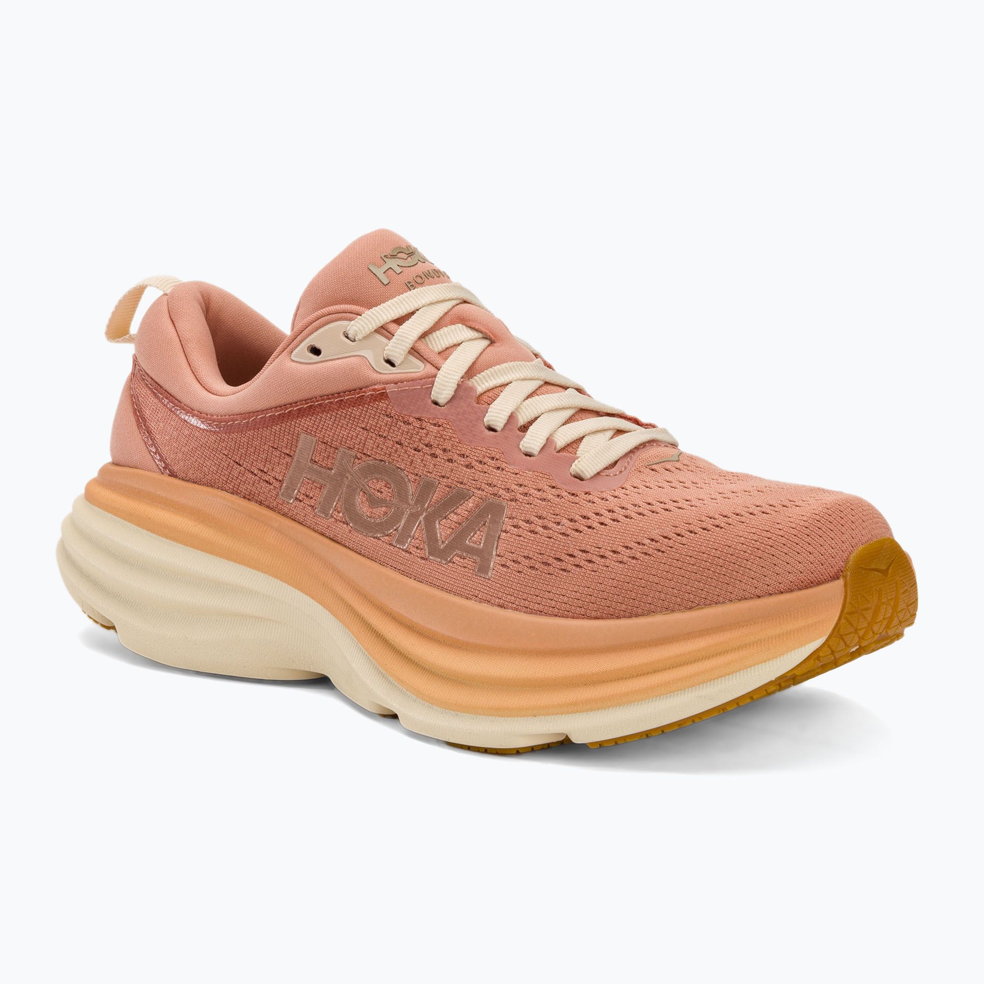 Womens Running Shoes Hoka Bondi 8 Castlerockstrawberry