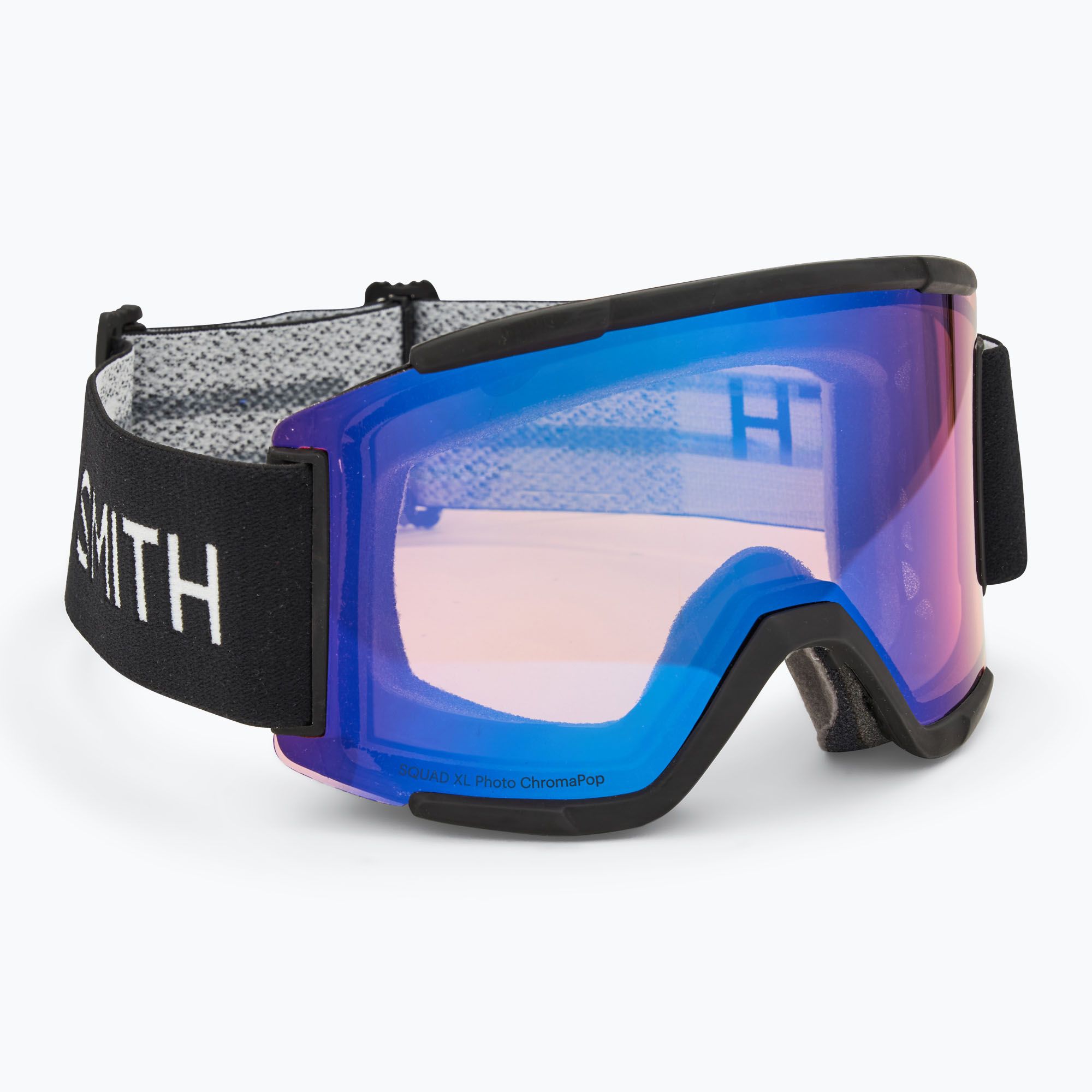 Smith Squad XL black/chromapop pro photochromic blue mirror ski