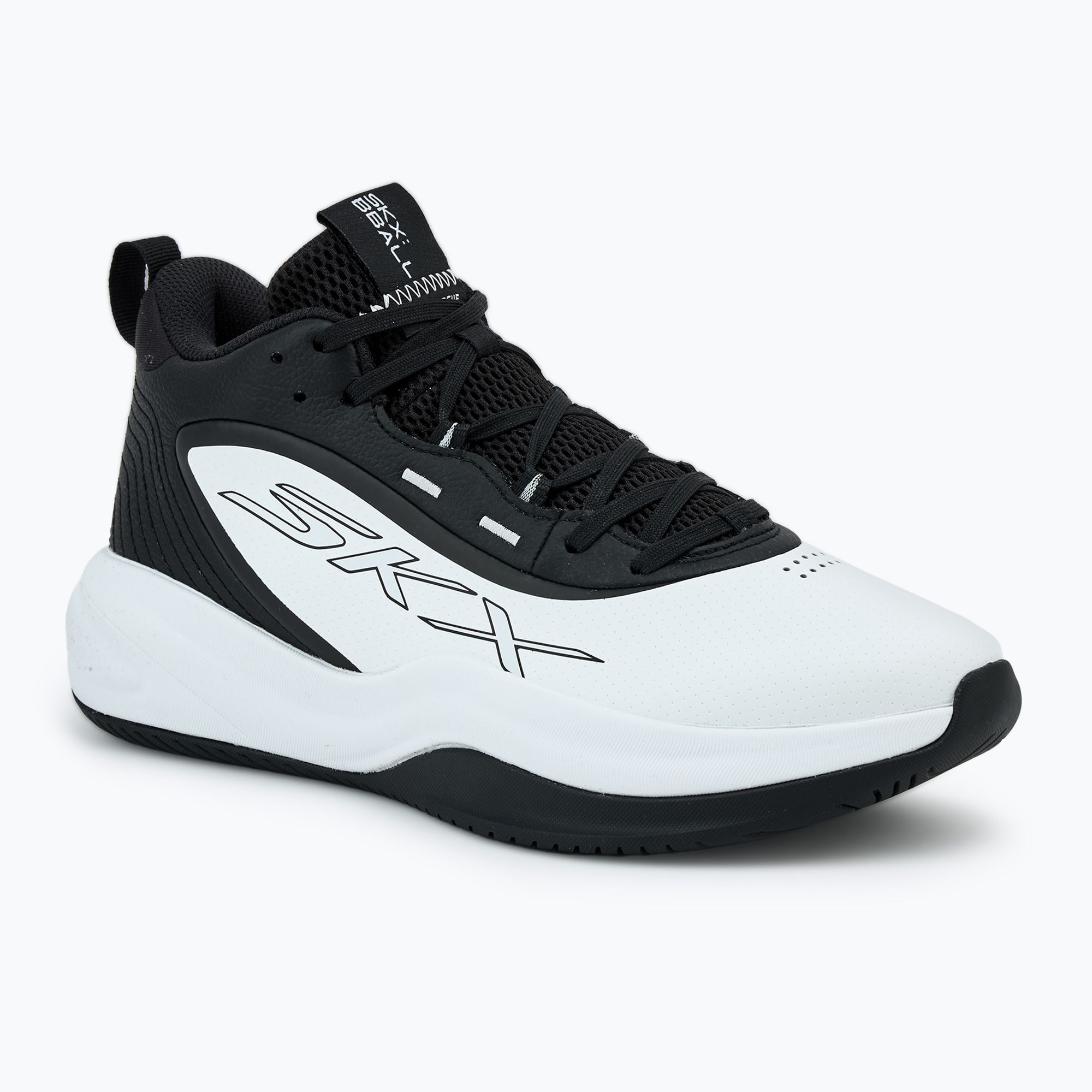 Skechers SKX League Low Top Basketball Sneaker Men’s 13 (253010) Black White Men main image 2