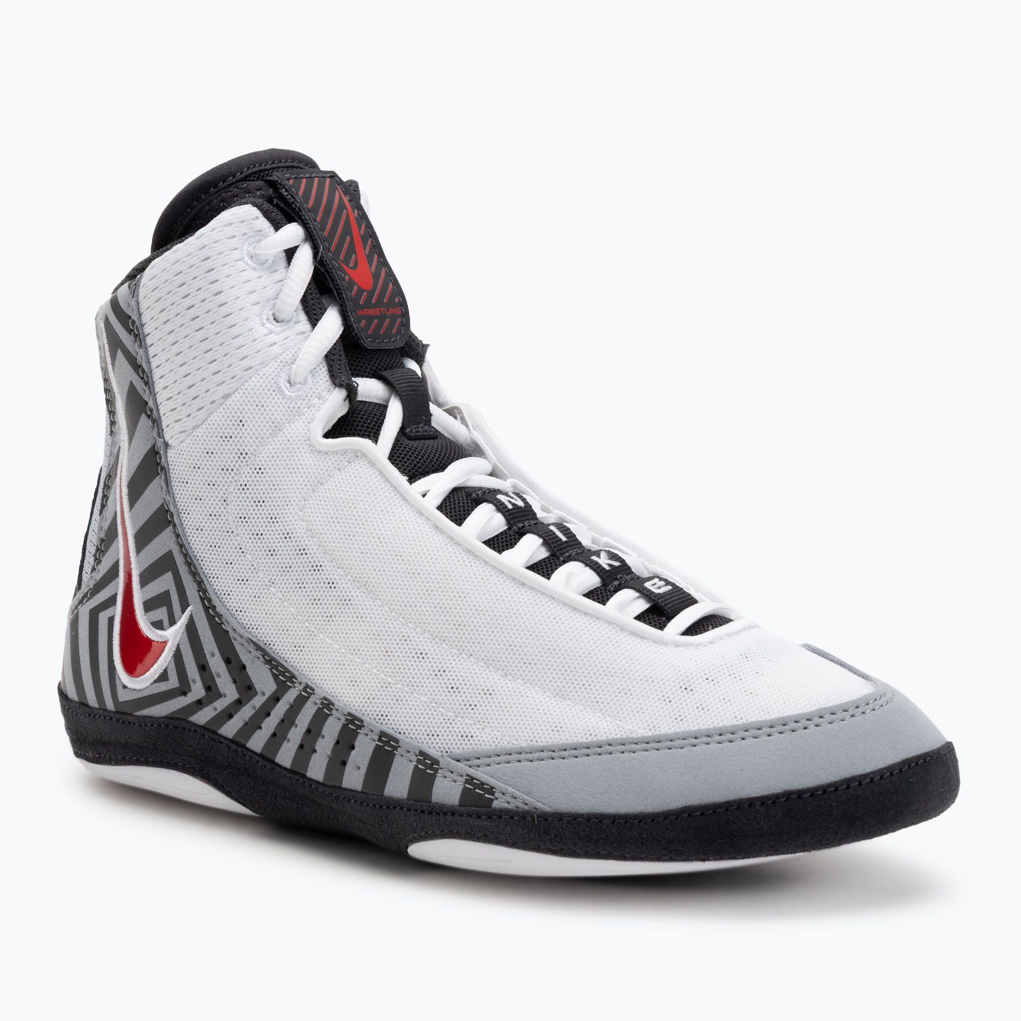 Nike Inflict 4 SE wrestling shoe white/university red/wolf grey