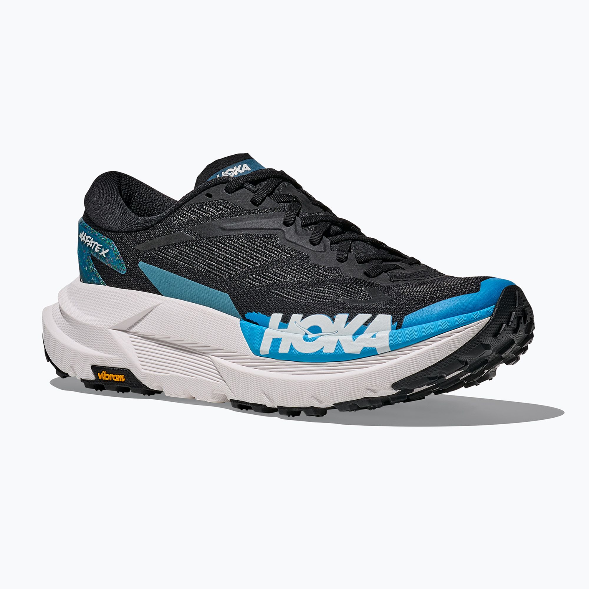Men's running shoes Hoka Mafate X black/skyward blue (1161990-BKSK ...