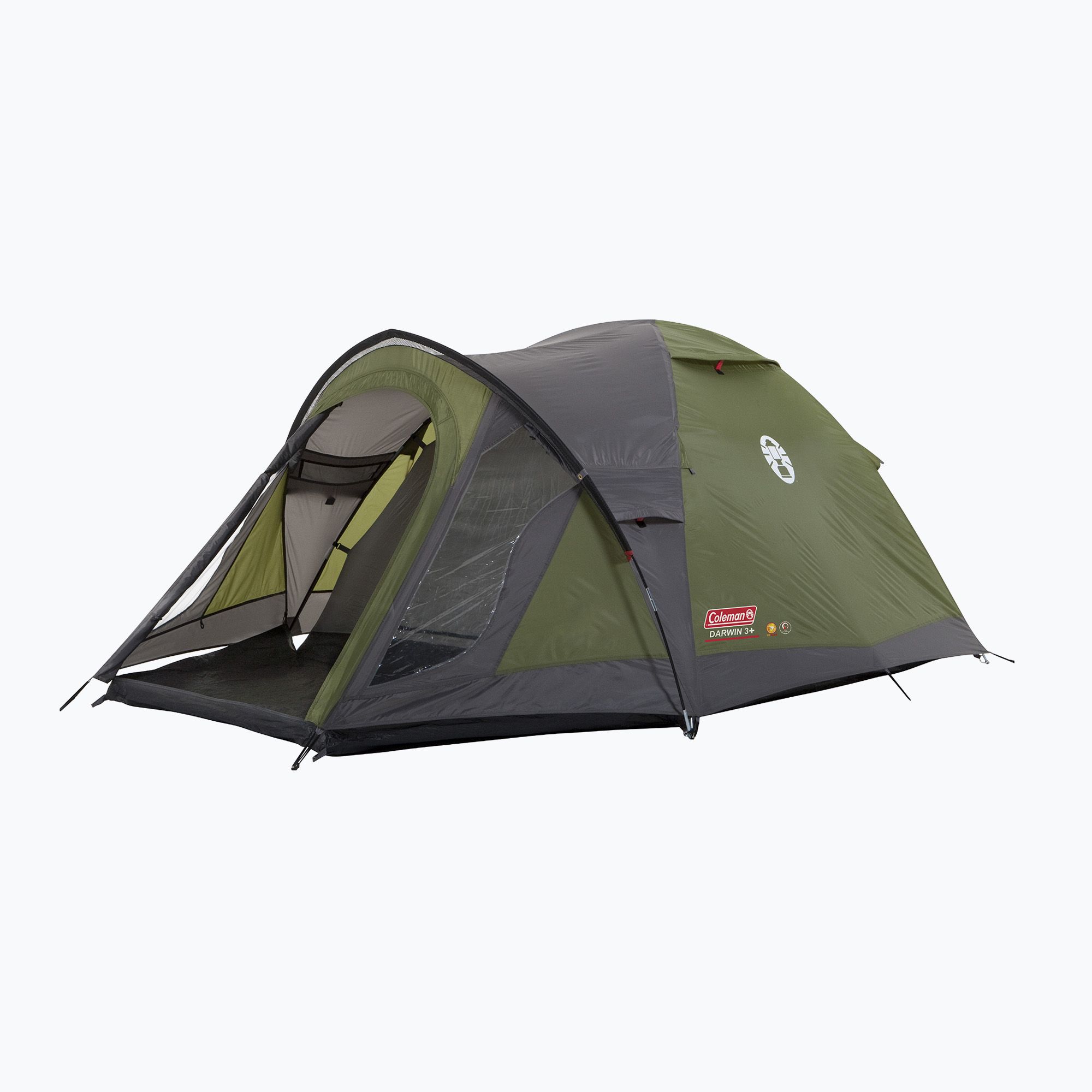 (2回のみ使用)平行輸入品 Coleman Darwin 3+ キャンプテント Coleman Darwin 3+ green 3-person trekking tent (2000038483