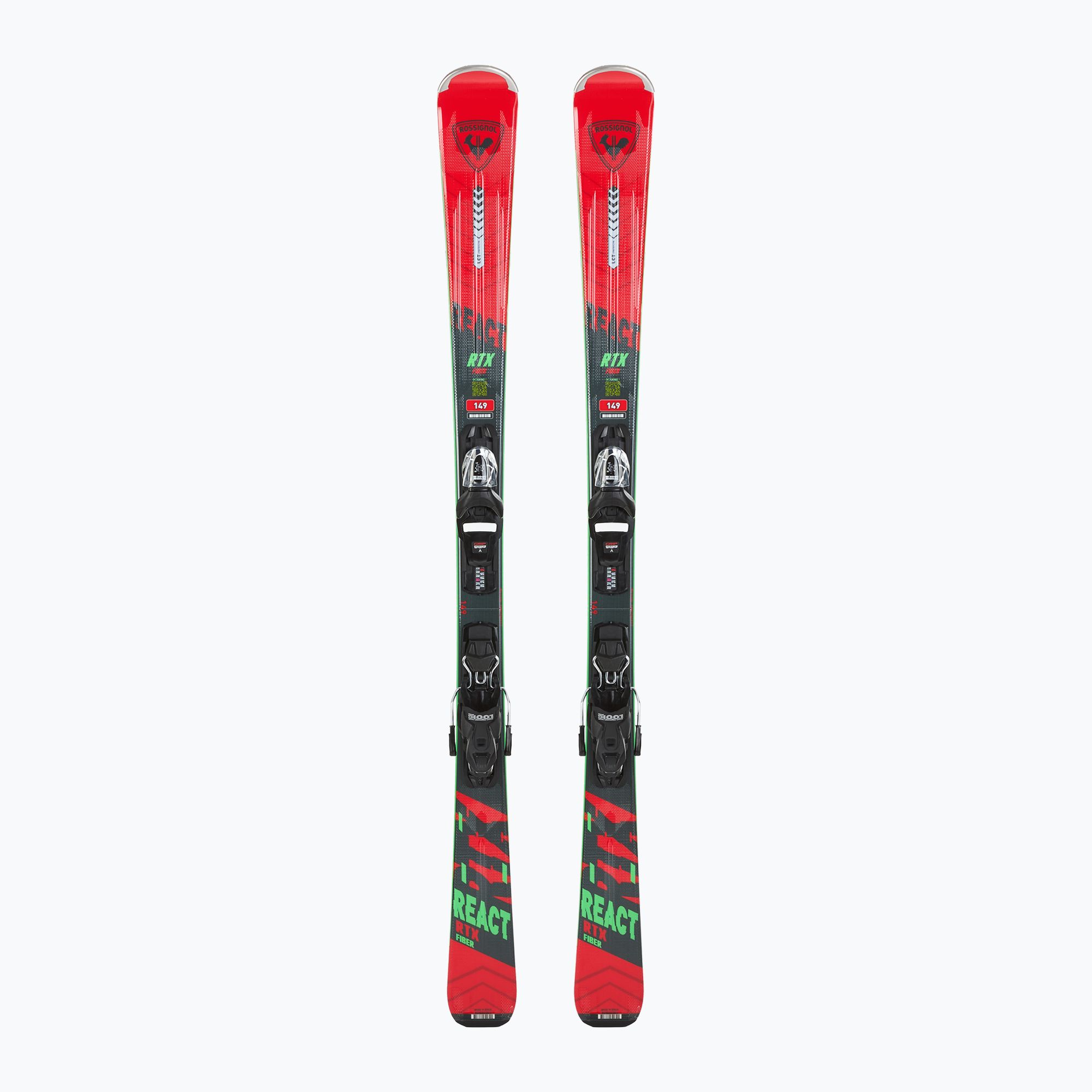 スキー ROSSIGNOL REACT2 170CM & LOOK XPRESS 10 skis ROSSIGNOL REACT RTX FIBER 2023, grip walk, woodcore + Look