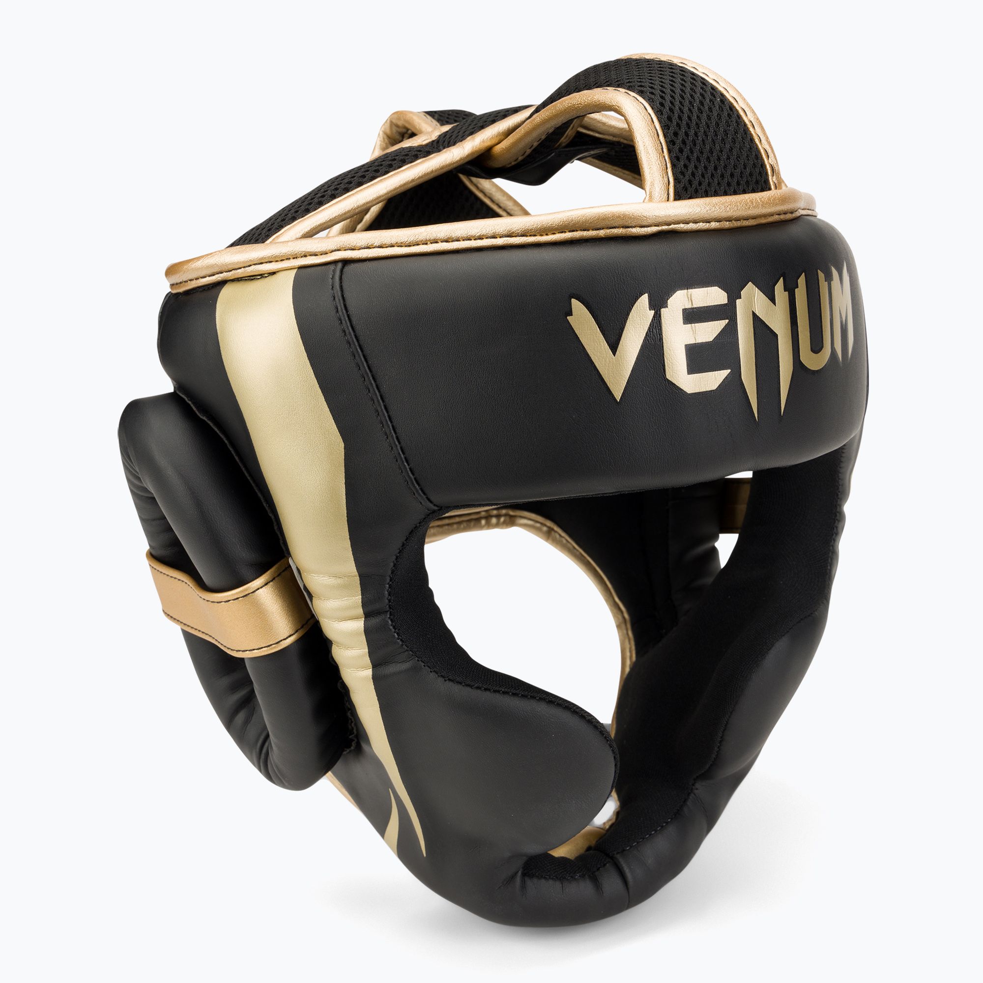 Venum Elite boxing helmet black/gold