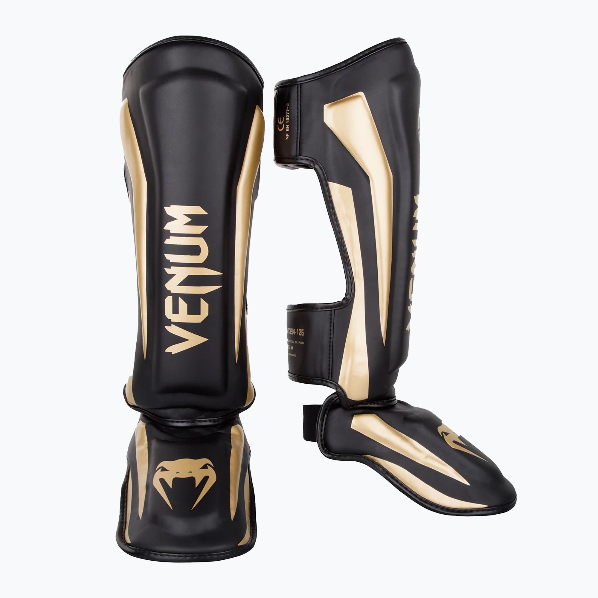 Venum Elite Standup tibia protectors black/gold