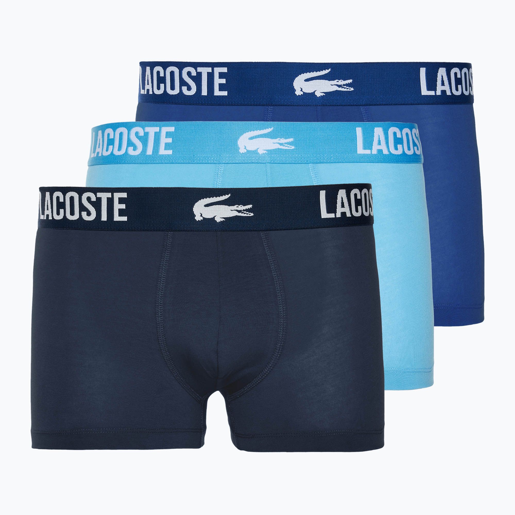 Lacoste men's boxer shorts 5H3321 3 pairs bonnie/captain/navy blue (S)