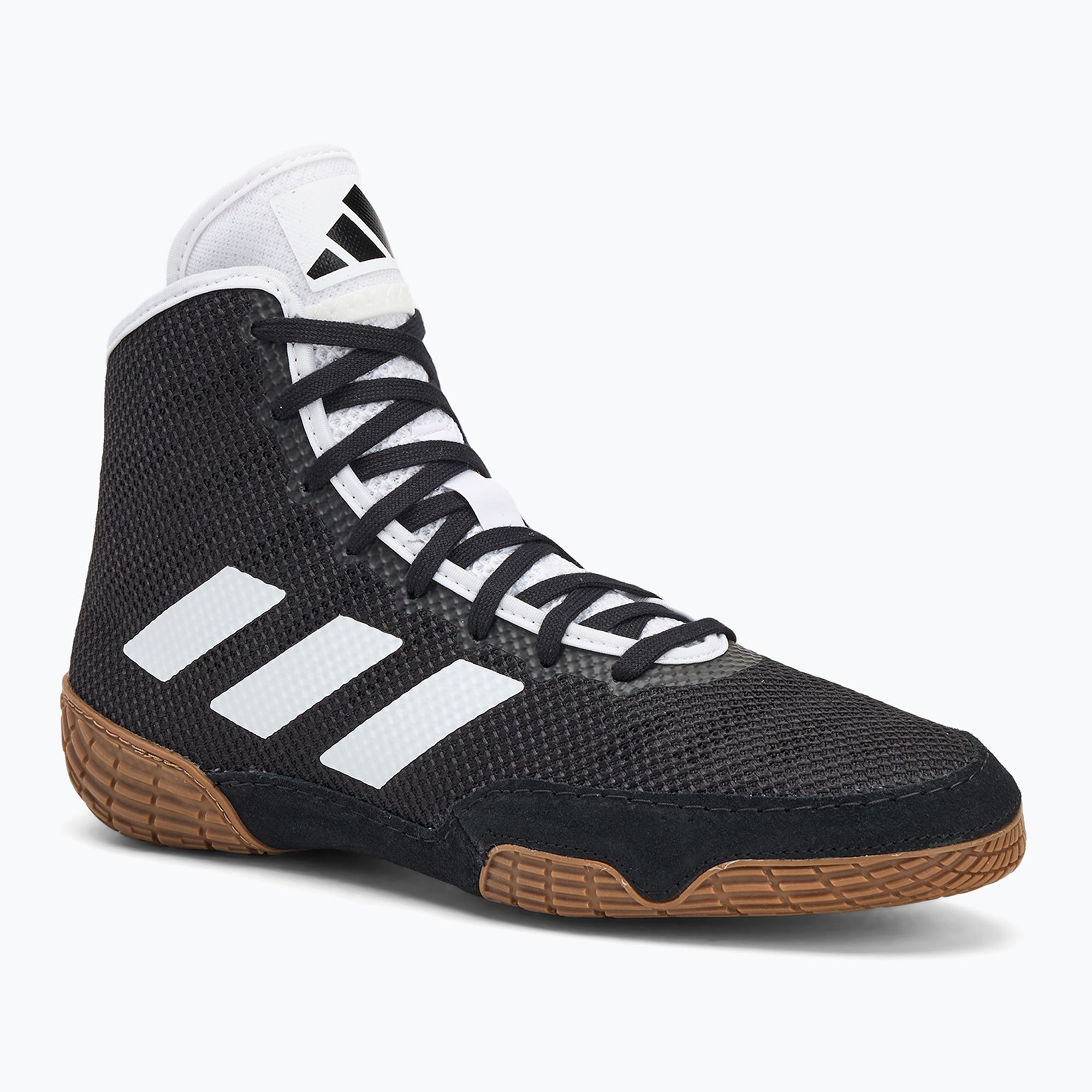 Men's adidas Tech Fall 2.0 core black/cloud white wrestling shoes ...