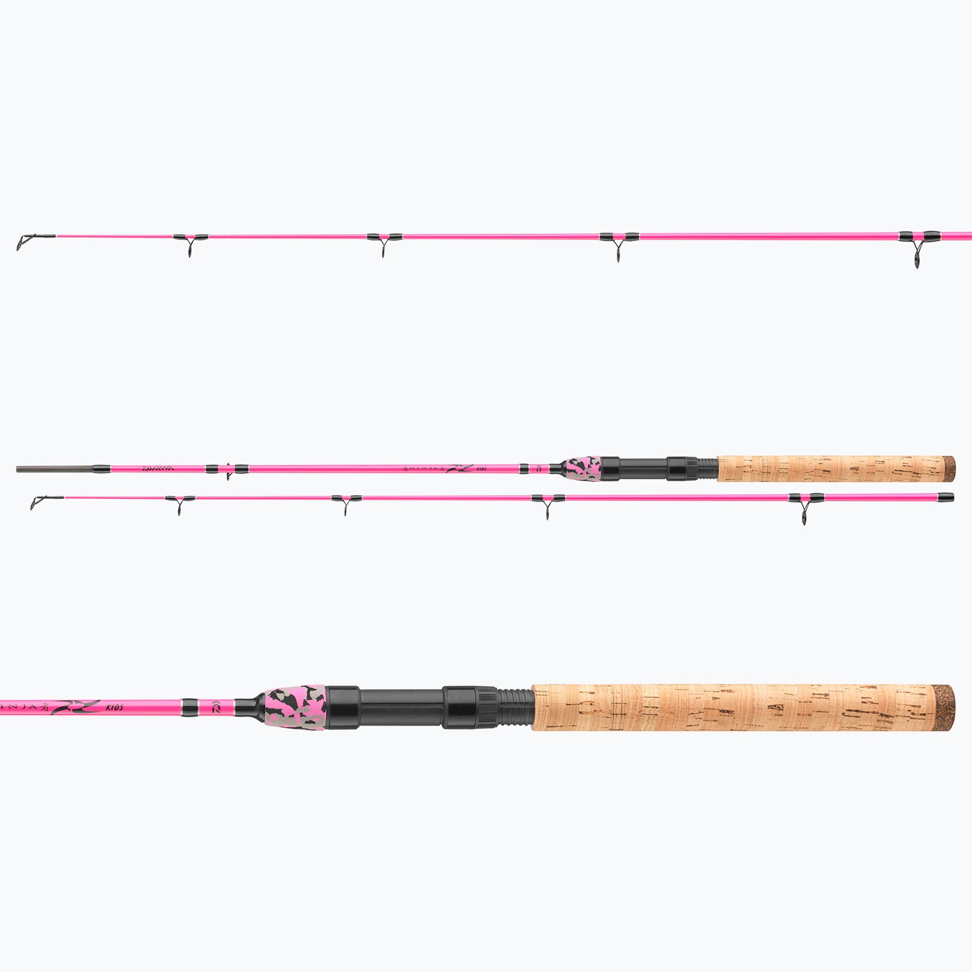 Daiwa Ninja X Kids spinning rod pink (11208) - Sportano.com