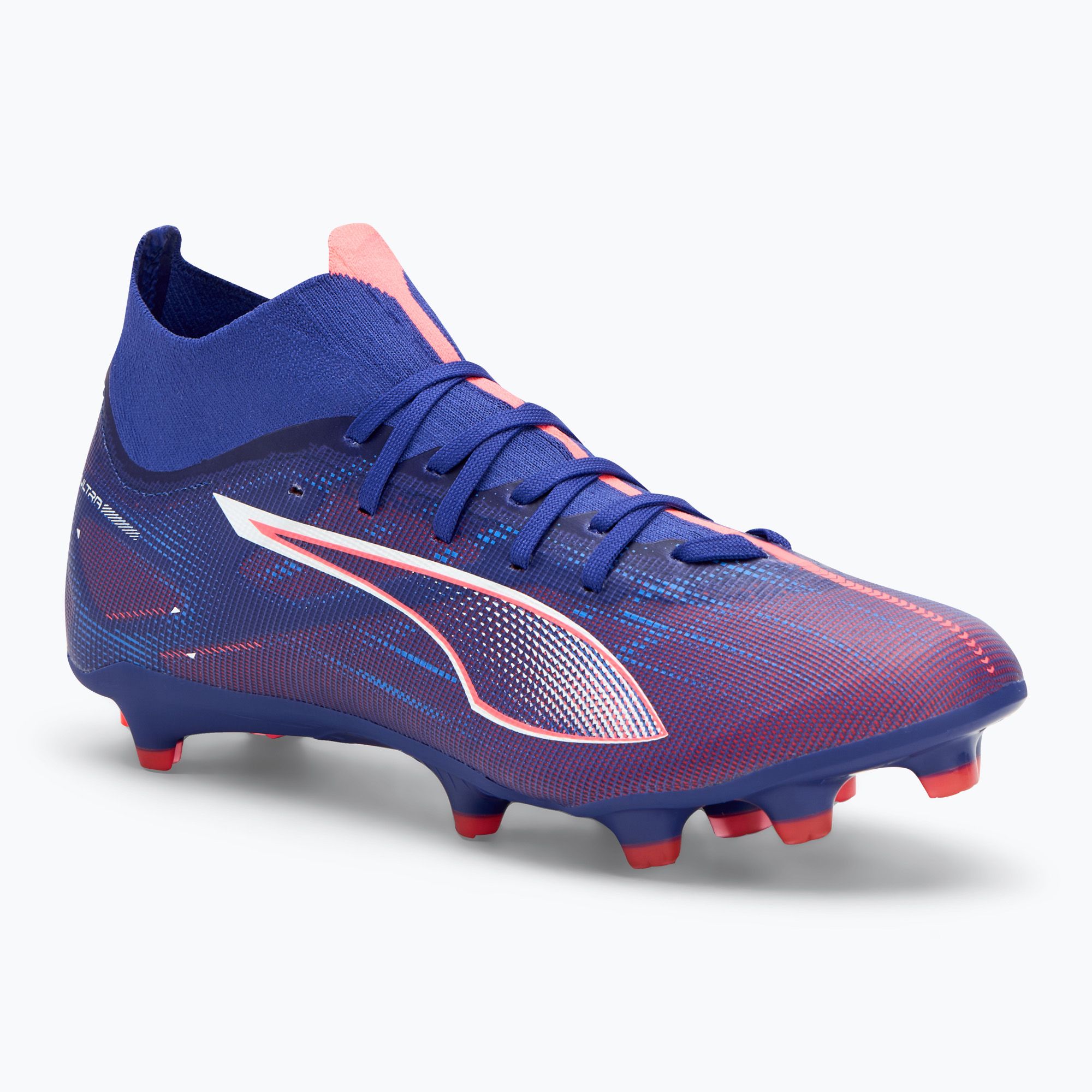 PUMA Ultra 5 Match+ FG/AG lapis lazuli/puma white/sunset gloe football ...