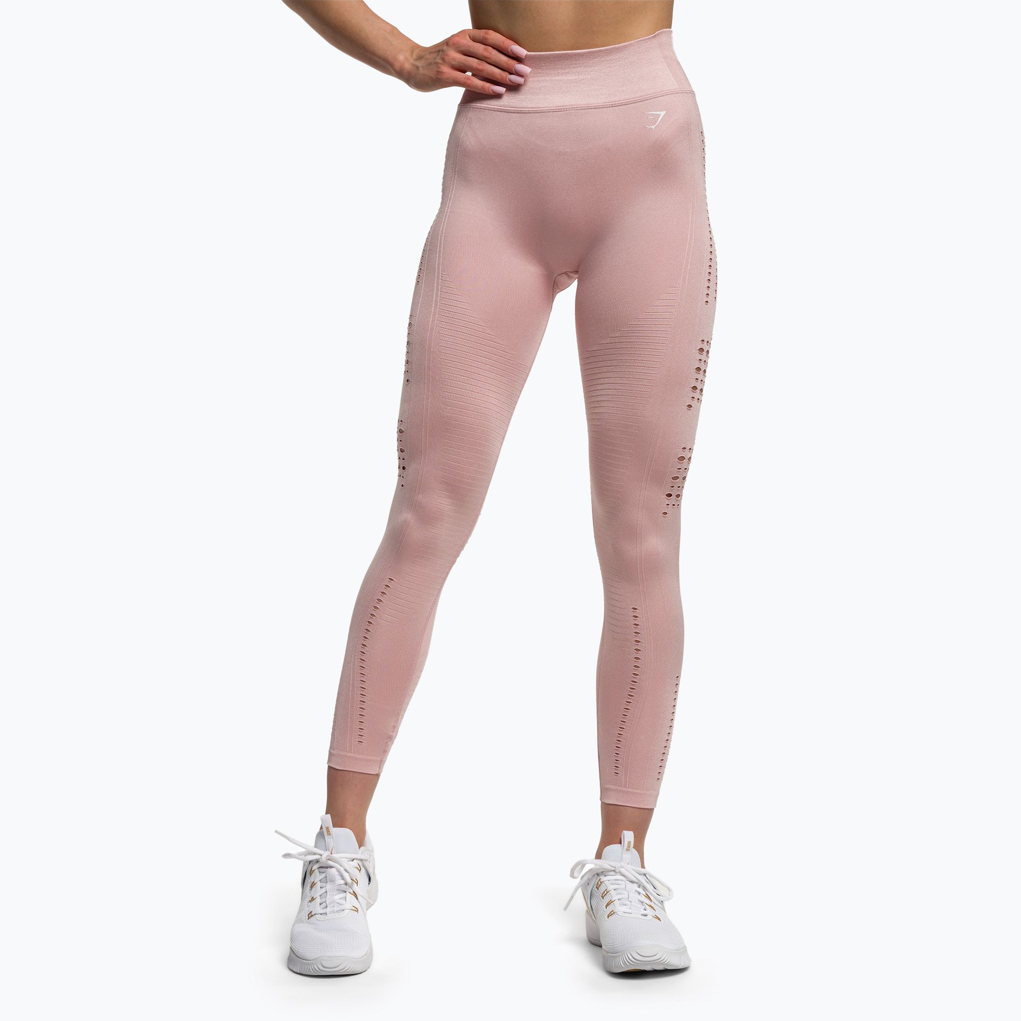 Women's training leggings Gymshark Flawless Shine Seamless pink