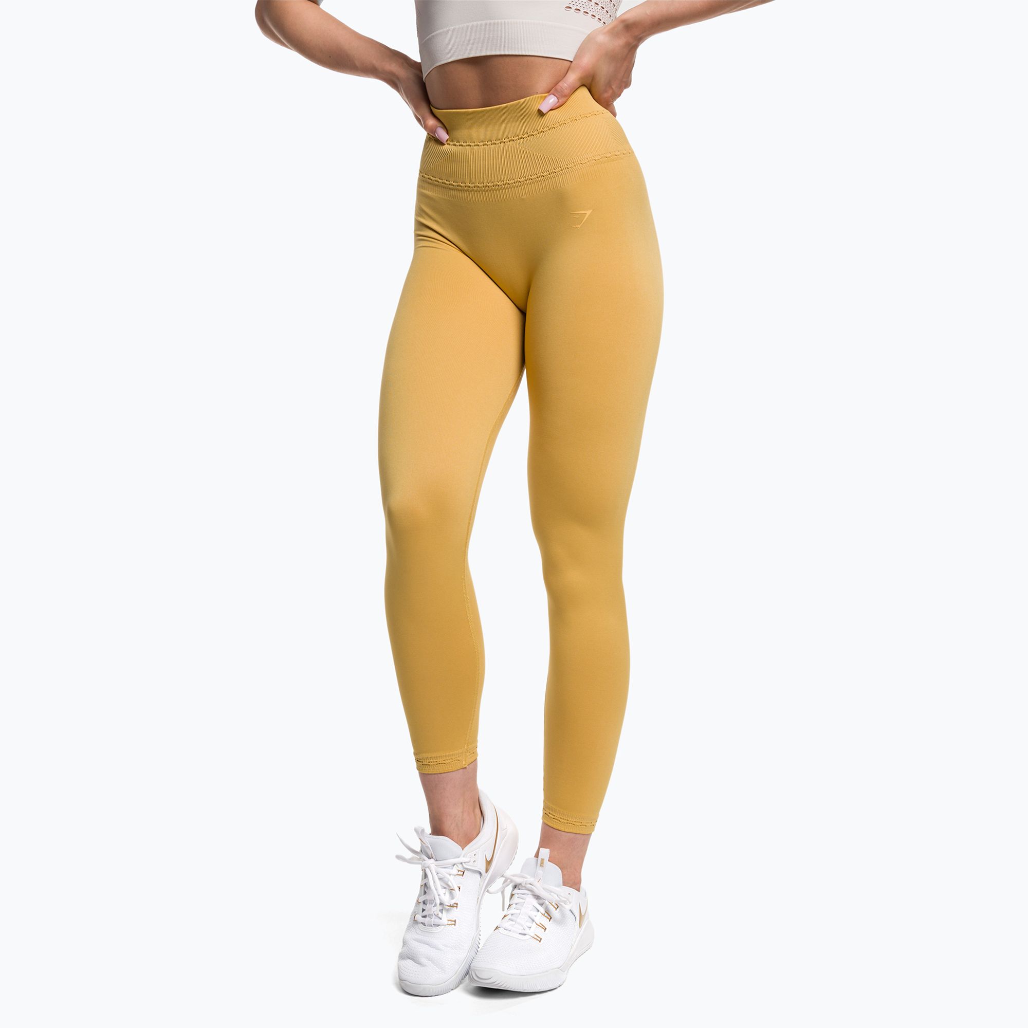 Women's training leggings Gymshark Studio indian yellow 