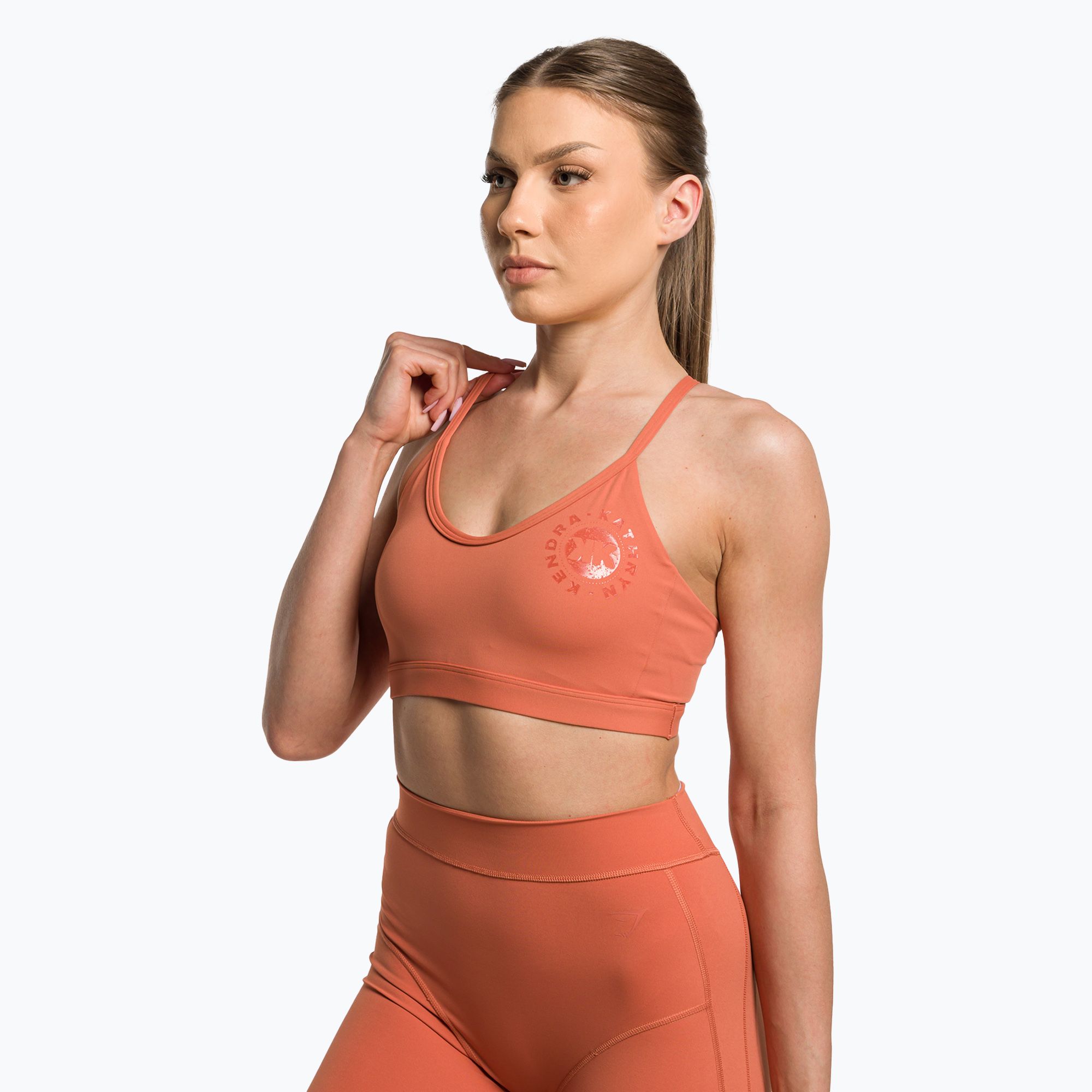 Women's training leggings Gymshark Studio earth orange 