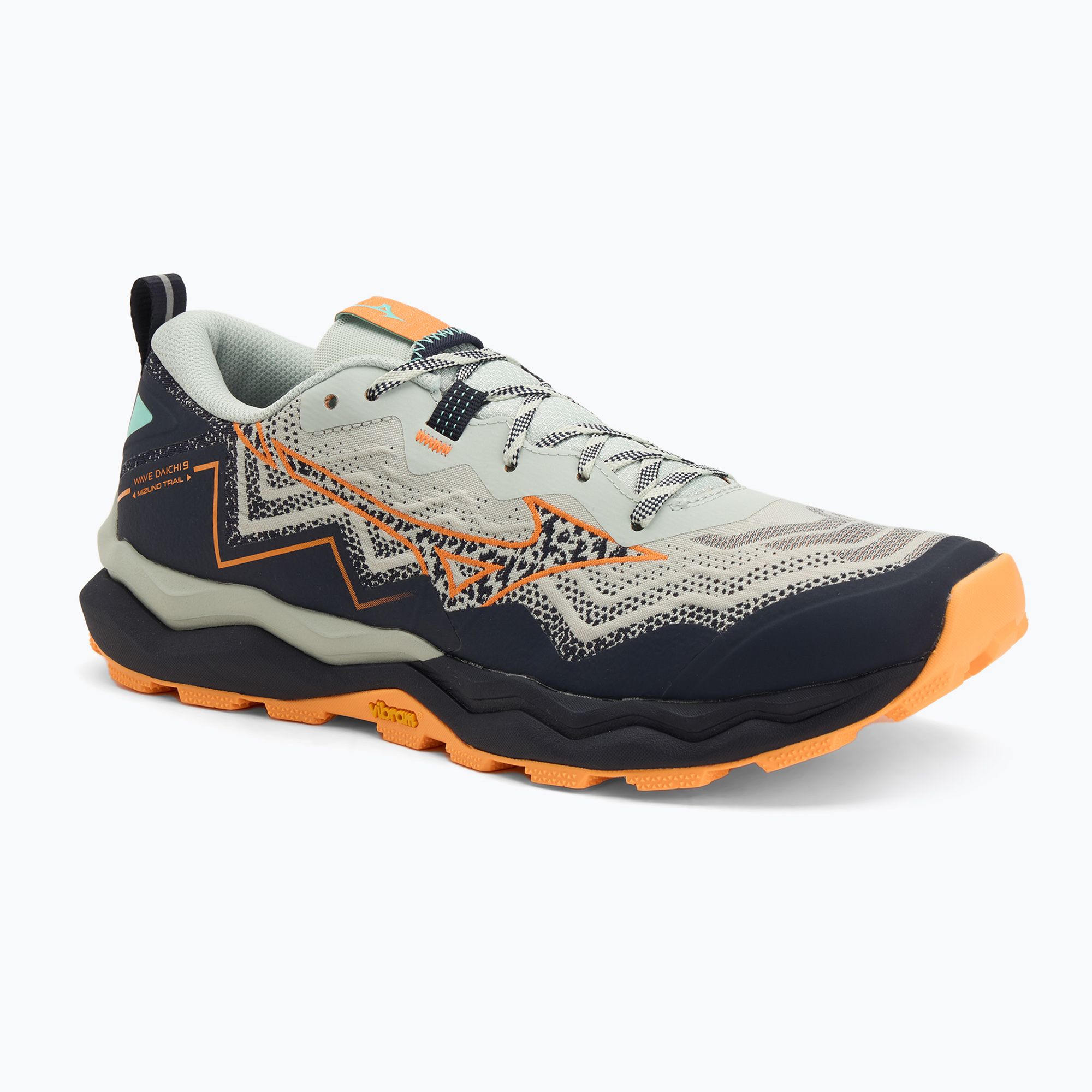 Men's running shoes Mizuno Wave Daichi 9 mercury/tangelo/tang orange ...