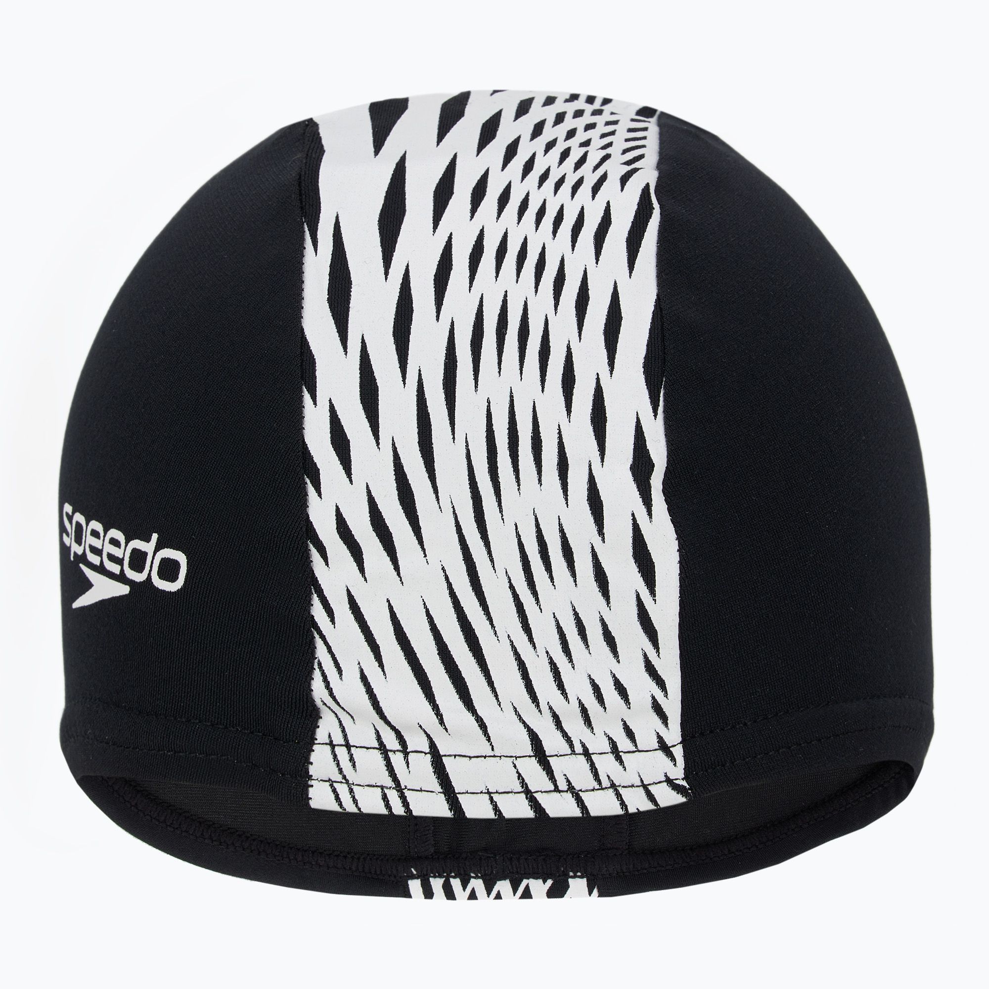 Swim cap Speedo Boom Endurance+ black/white boho diamonds
