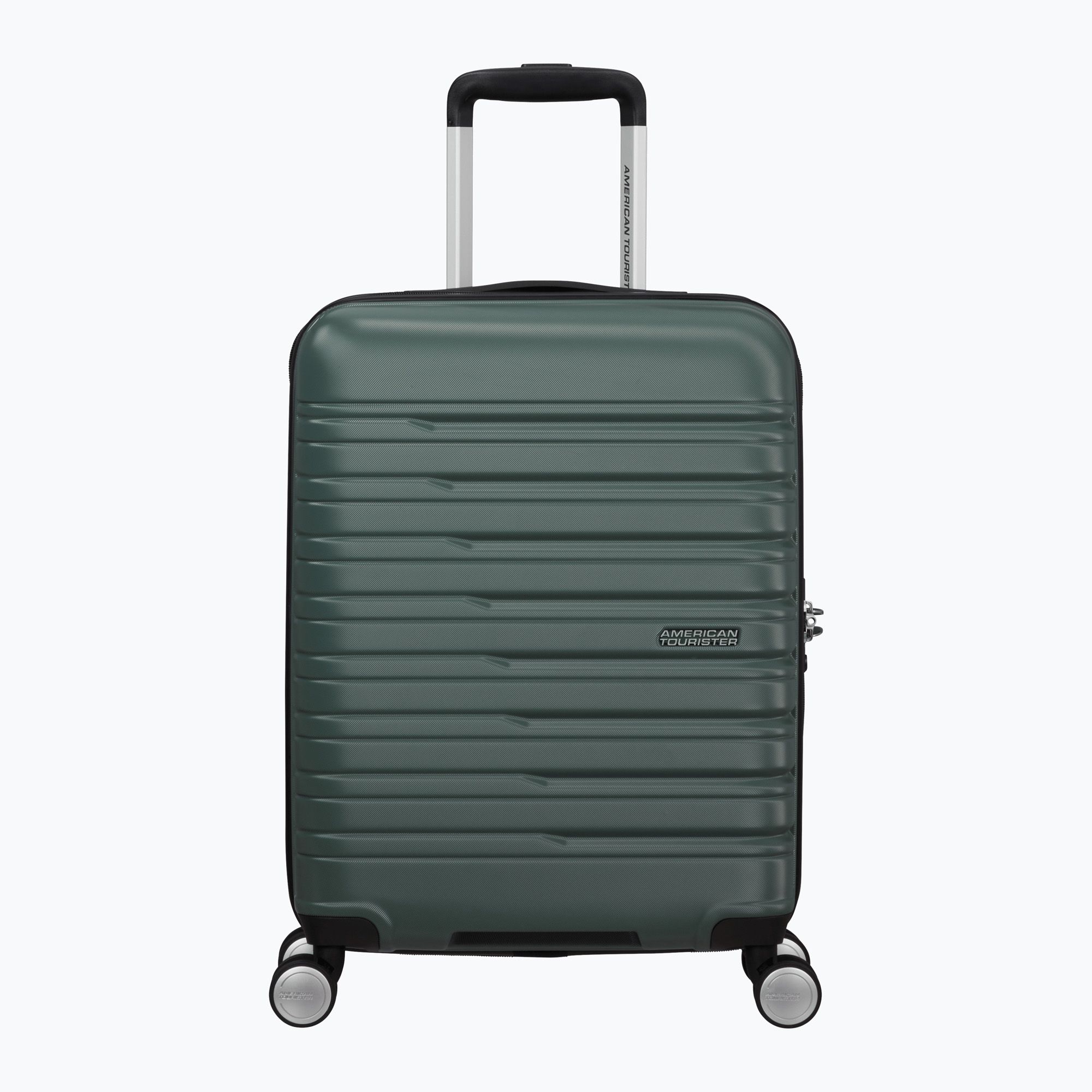Cabin suitcase American Tourister Flashline Spinner 55 34 l dark forest ...