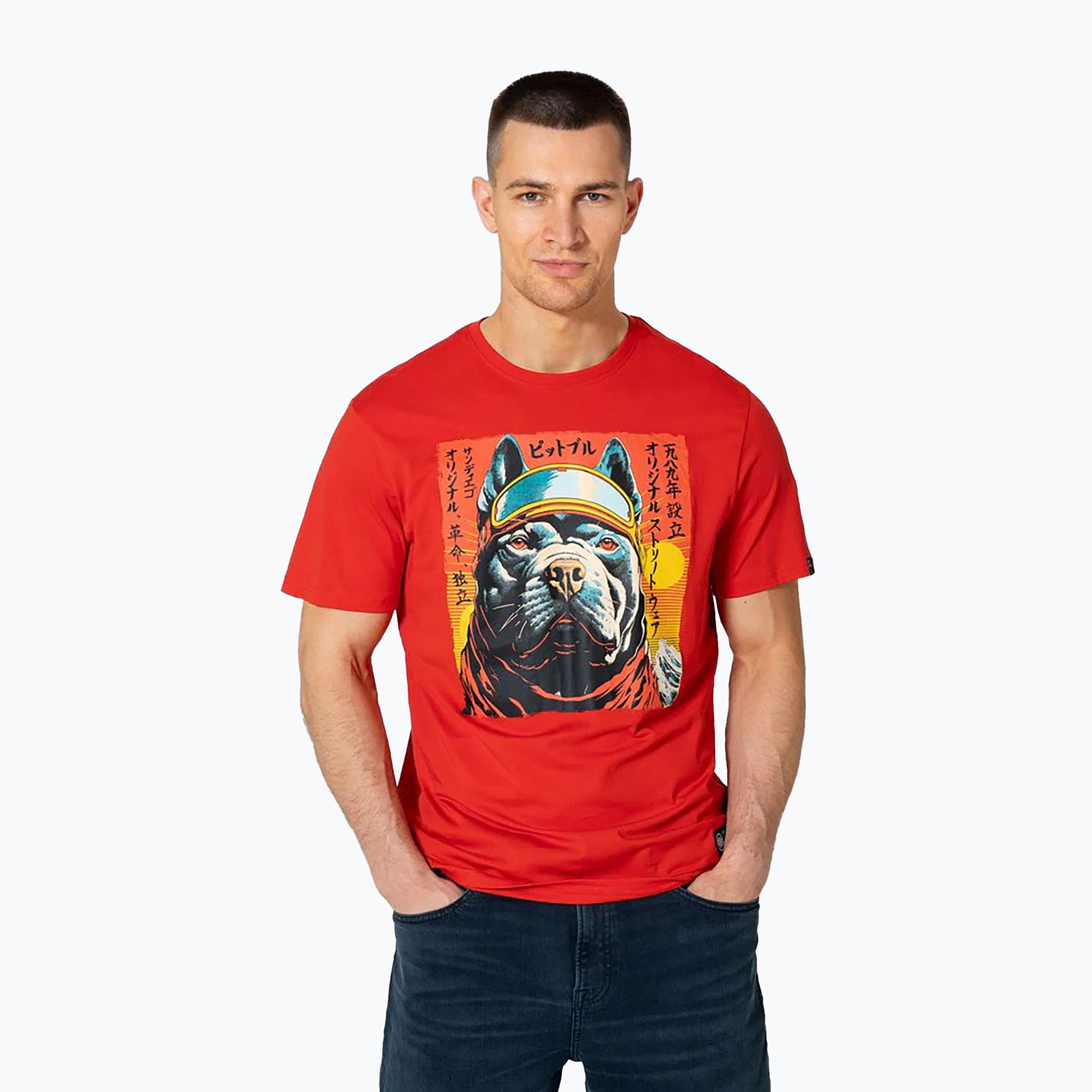 Men's T-shirt Pitbull Fuji red (S)