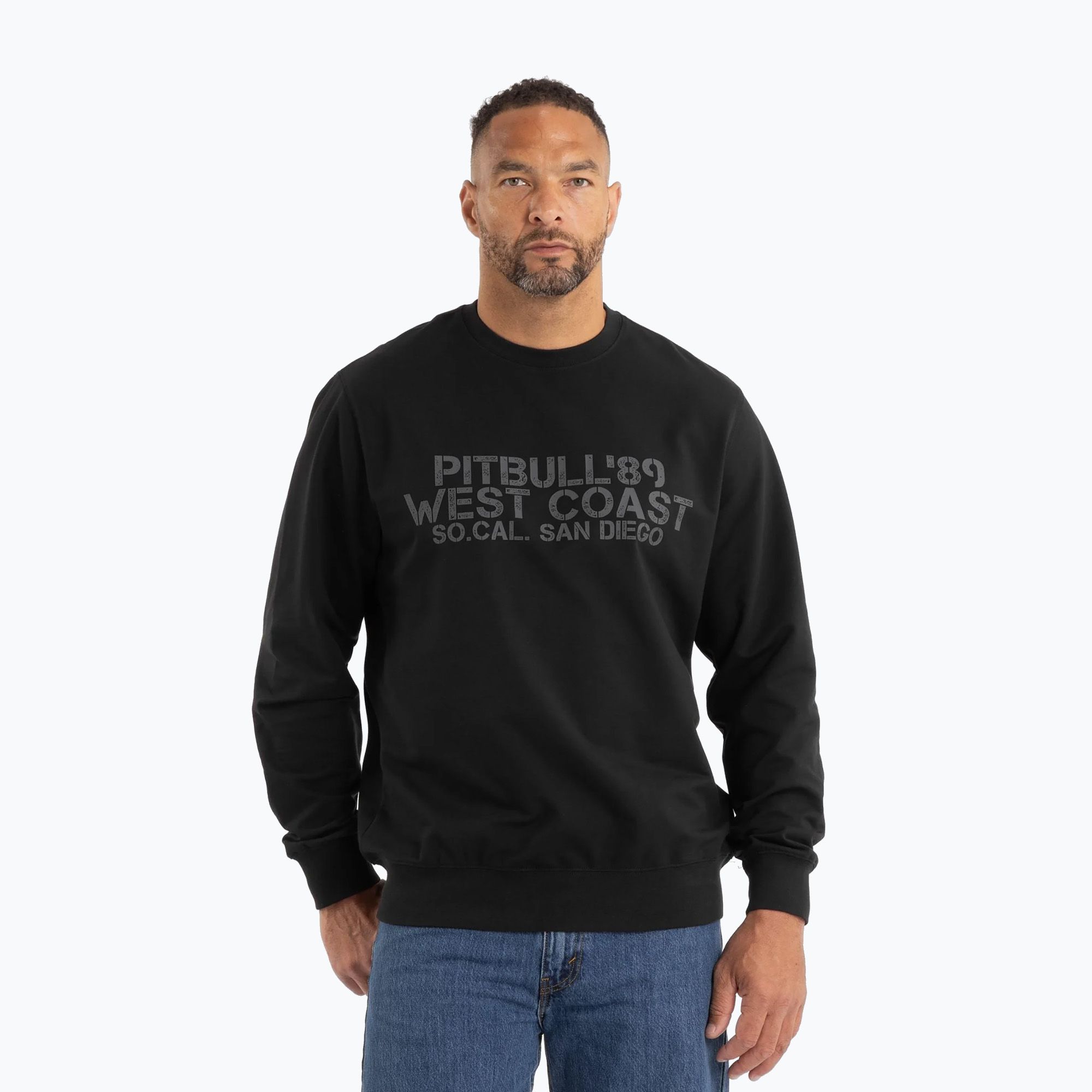 Men's sweatshirt Pitbull Driving Crewneck Sweatshirt black (XL)