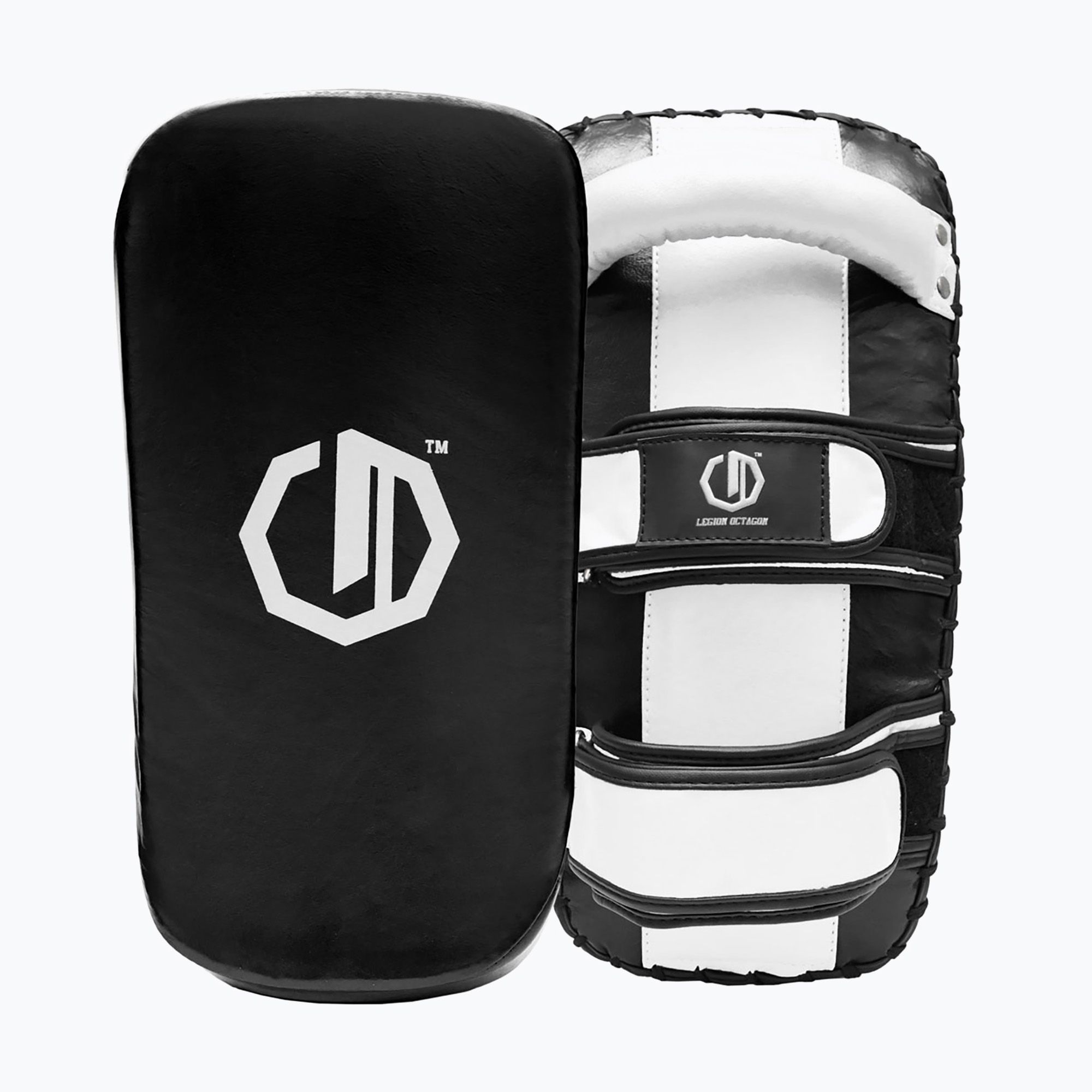 Octagonal D Pad Training pads Octagon Thai Pad PAO Legion Matrix 2 pcs. black/white ...