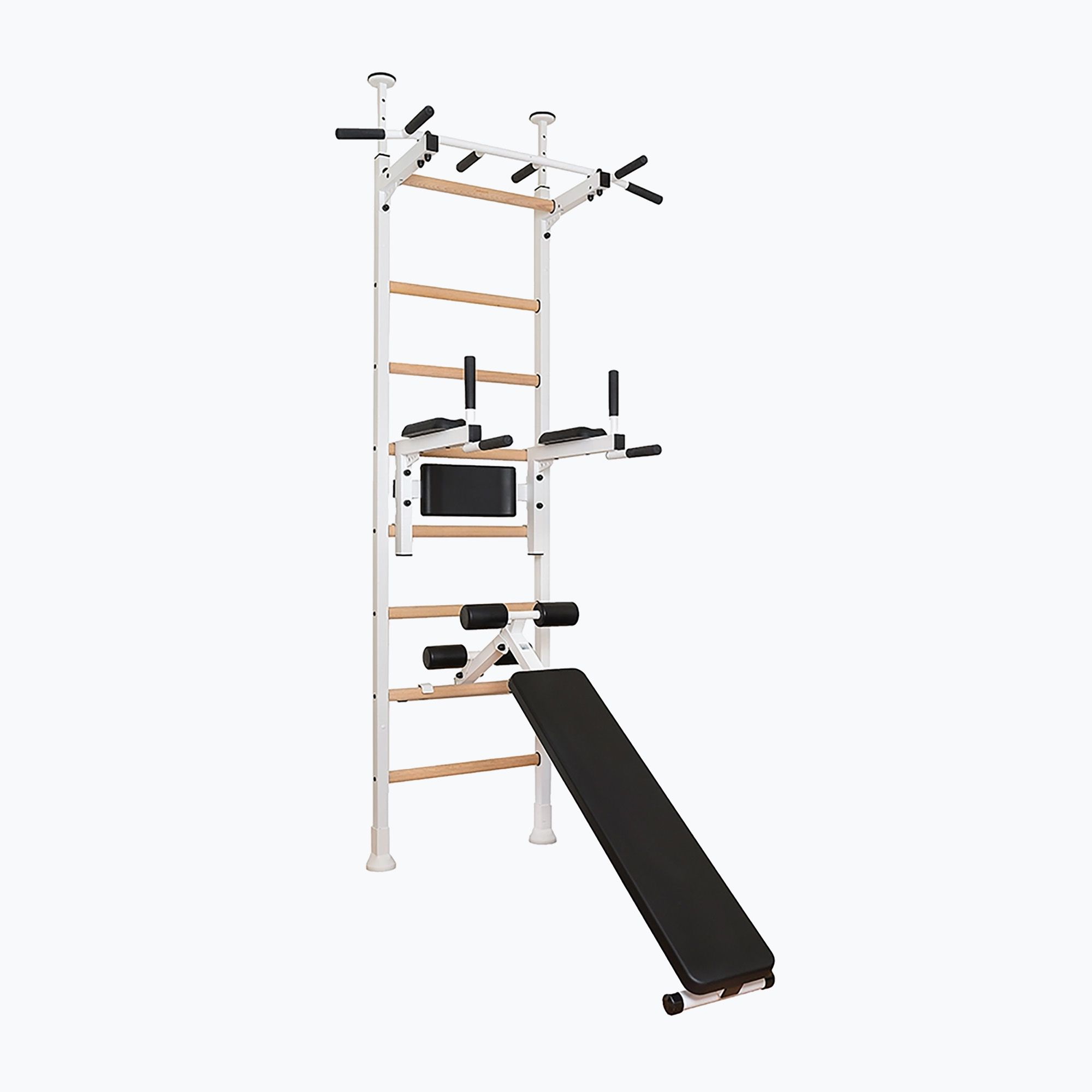 BenchK 523W white matte/oak gymnastics ladder (240 x 67 cm)