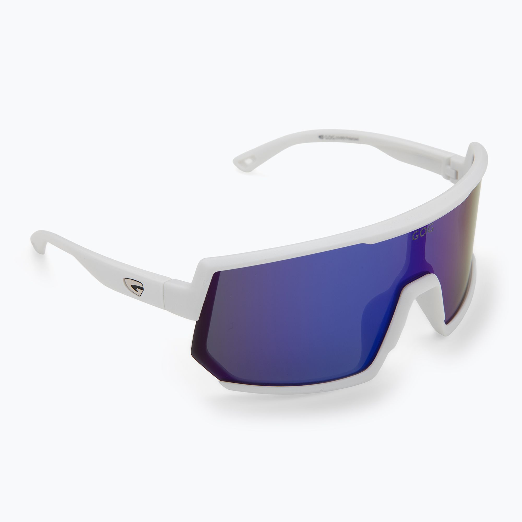 GOG Zeus matt white/reflex blue sunglasses (E511-5P) - Sportano.com