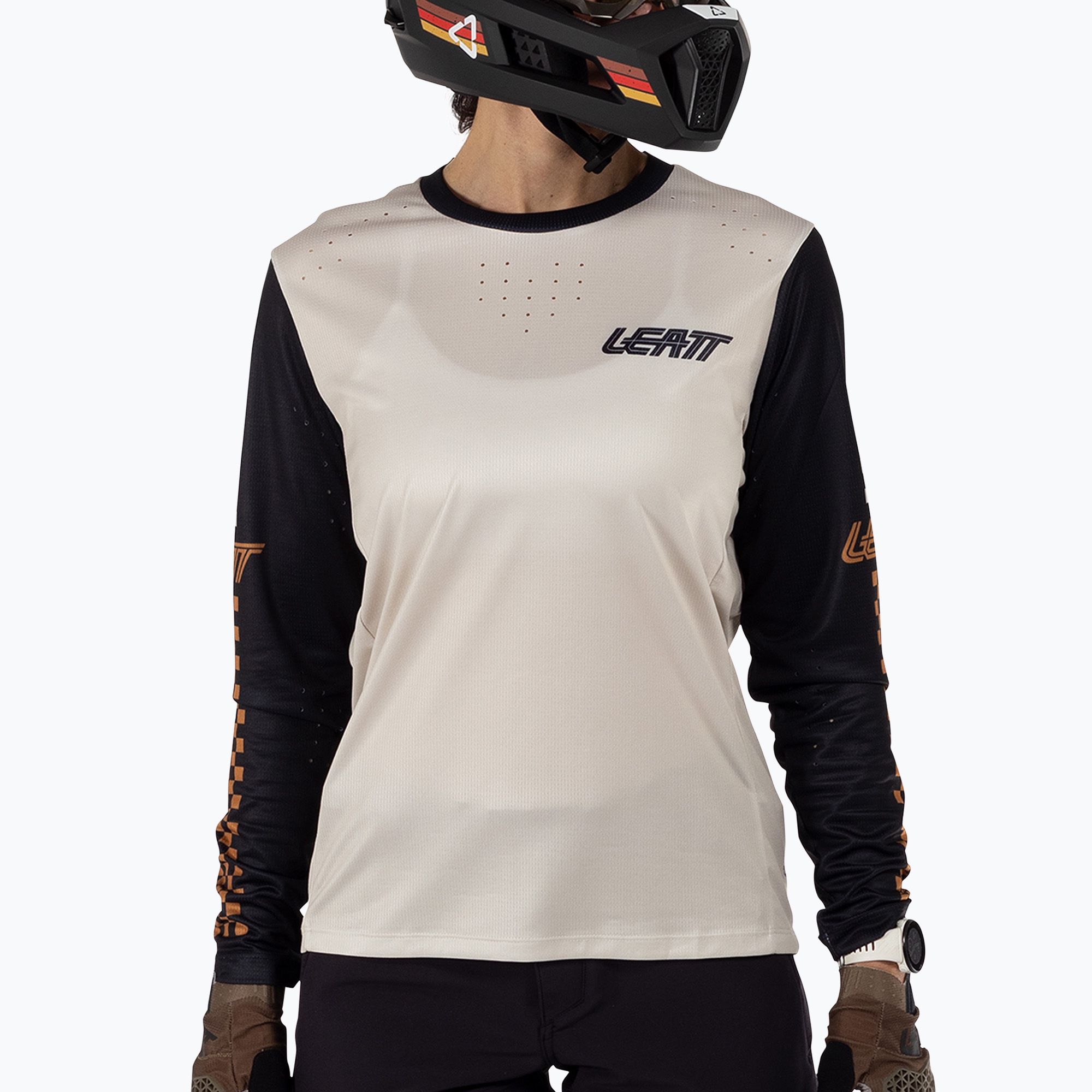 Women's cycling longsleeve Leatt MTB Enduro 4.0 W cream (M)