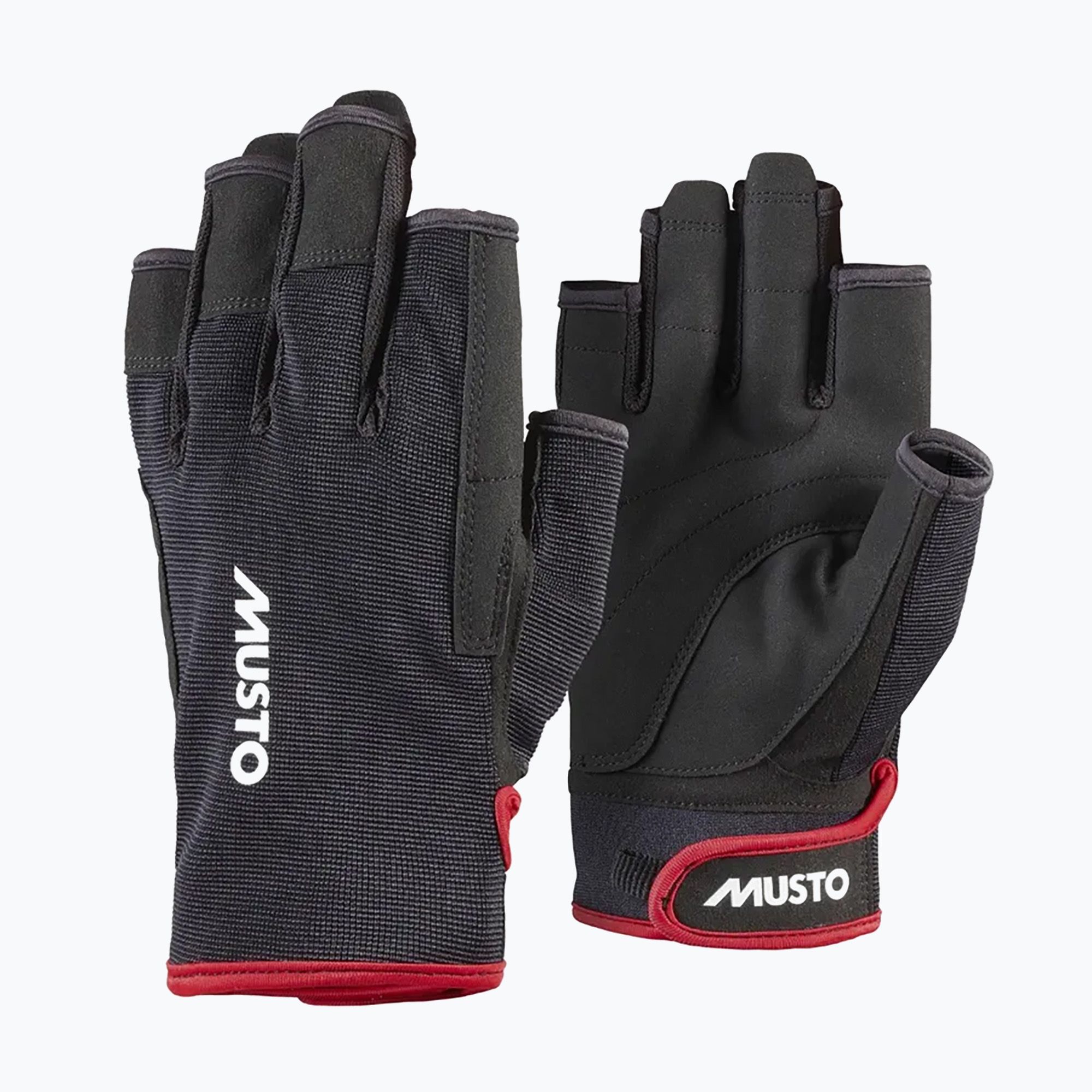 Sailing gloves Musto Essential Sailing Short Finger 2.0 black (86118 ...