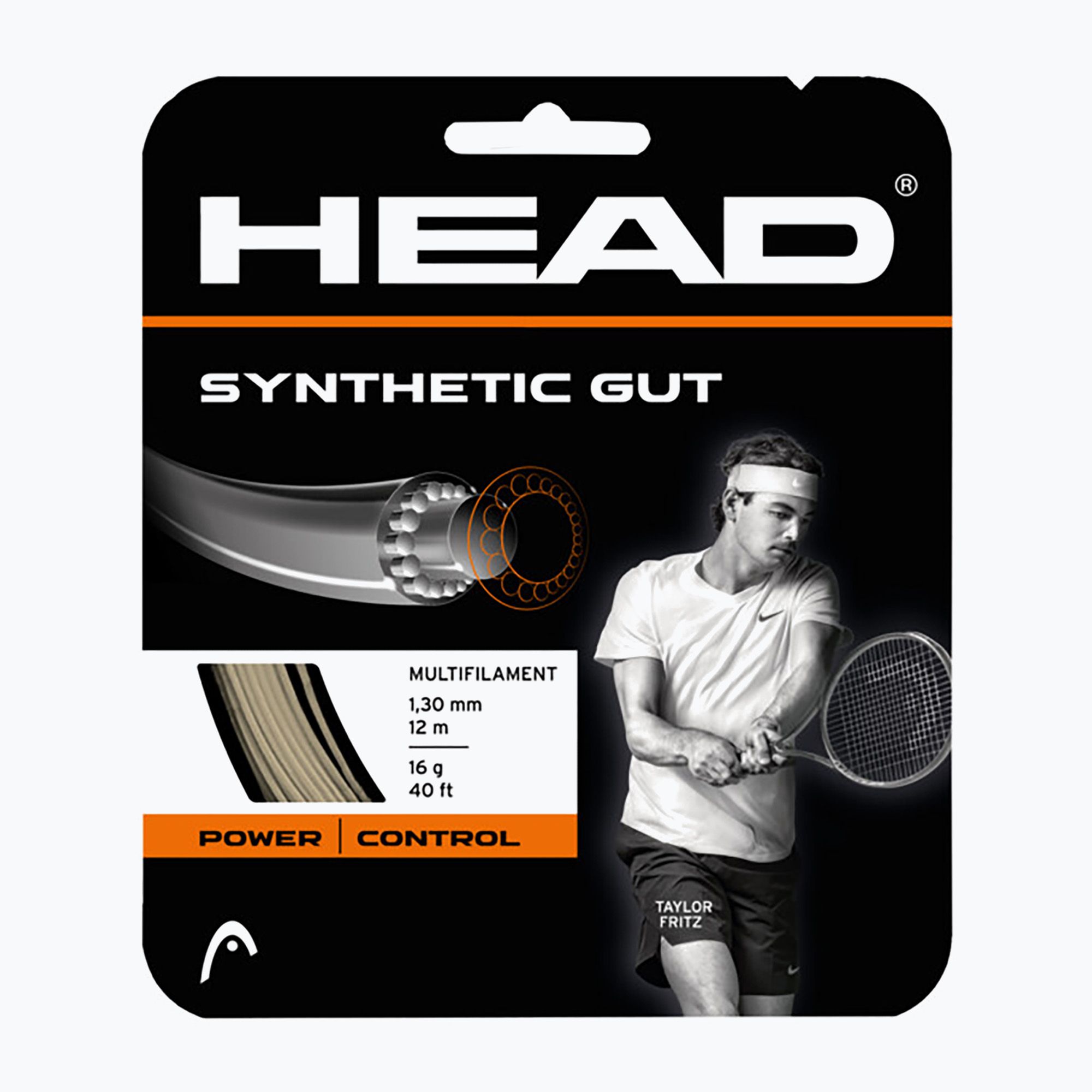 HEAD Synthetic Gut gold tennis string 281111 (16 g / 1.30 mm)