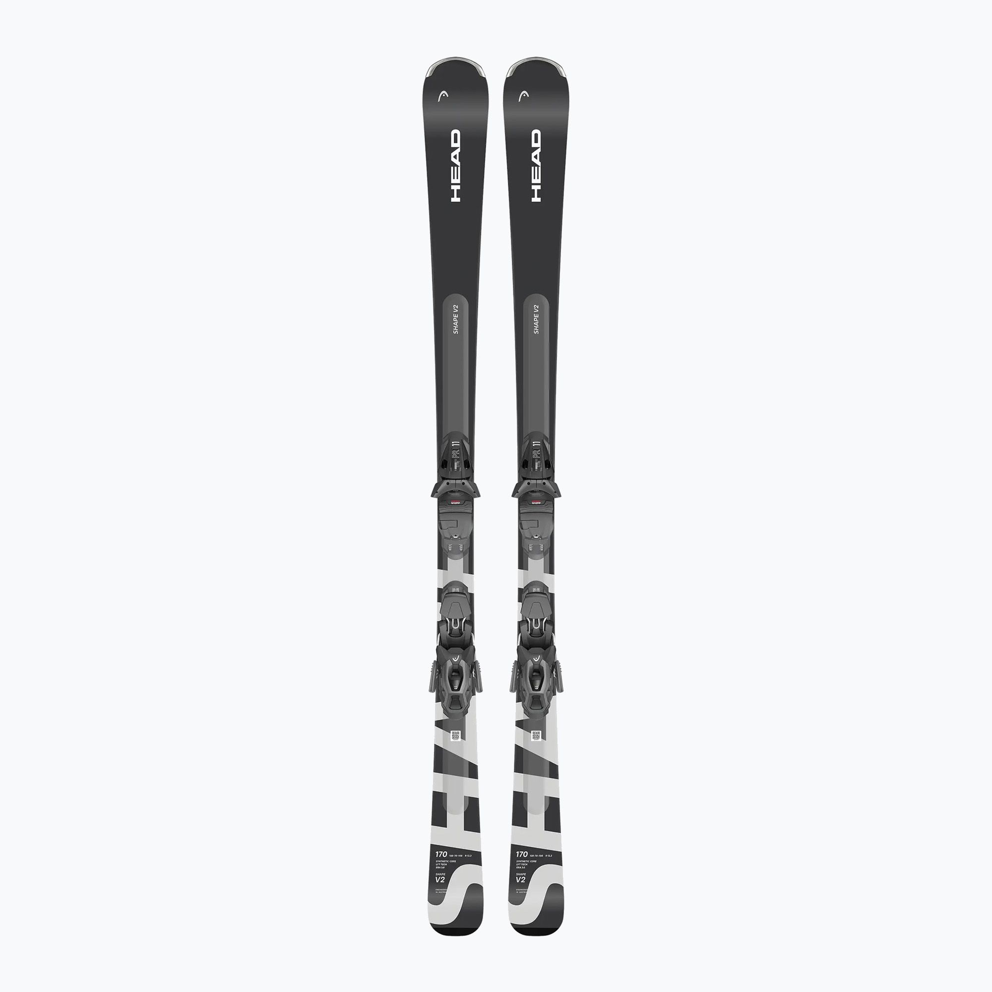Alpine skis HEAD Shape V2 AMT-PR + bindings PR 11 GW anthracite/silver ...