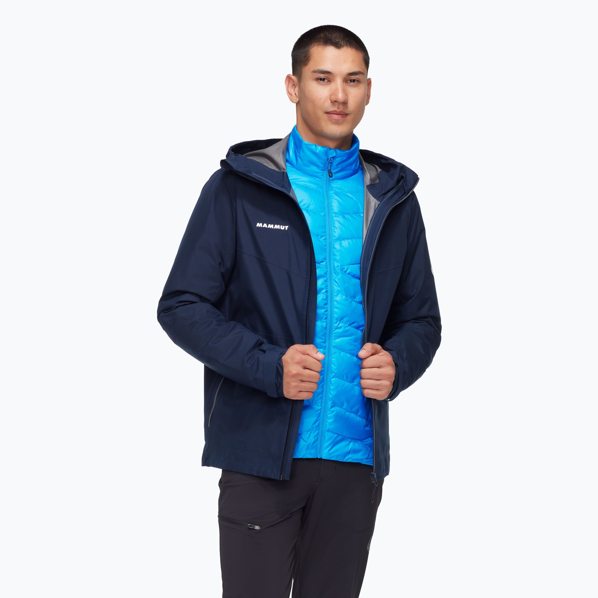 Men's 3-in-1 jacket Mammut Convey 3 in 1 HS Hooded marine Men's 3-in-1 jacket Mammut Convey 3 in 1 HS Hooded marine