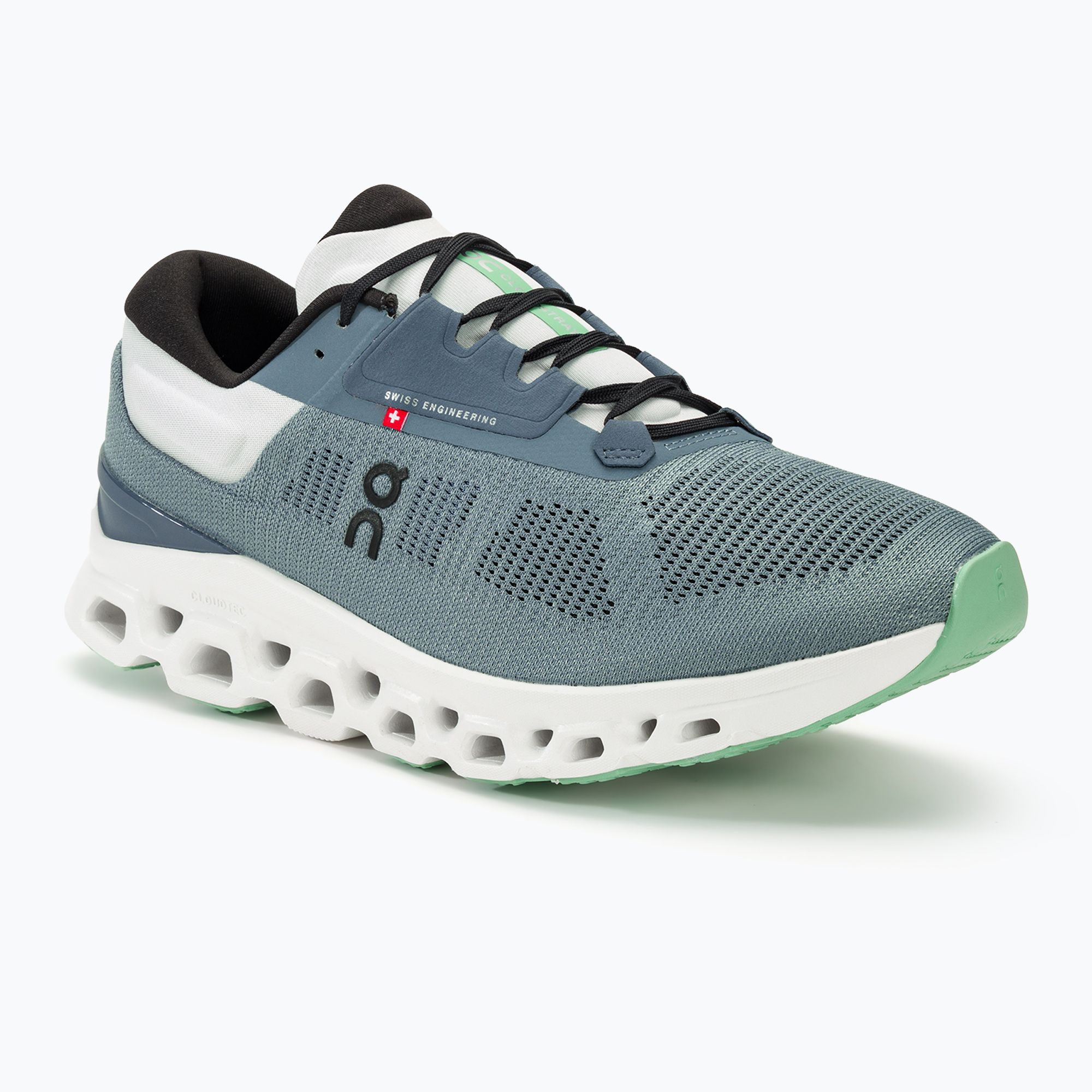 On Cloudstratus3 running shoes men’s in wash metal blue size 11 Men main image 2