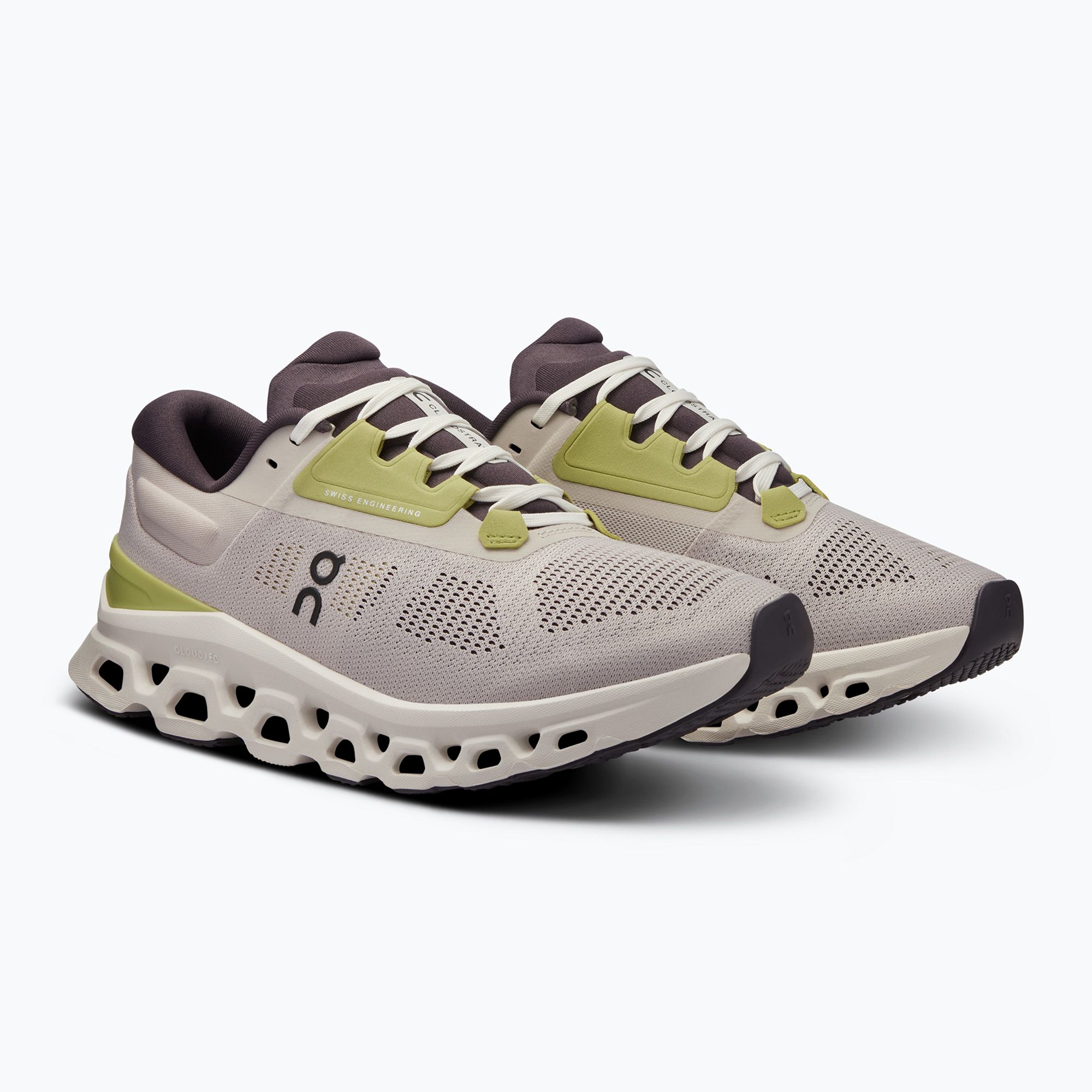 Women's On Running Cloudstratus 3 pearl/ivory running shoes