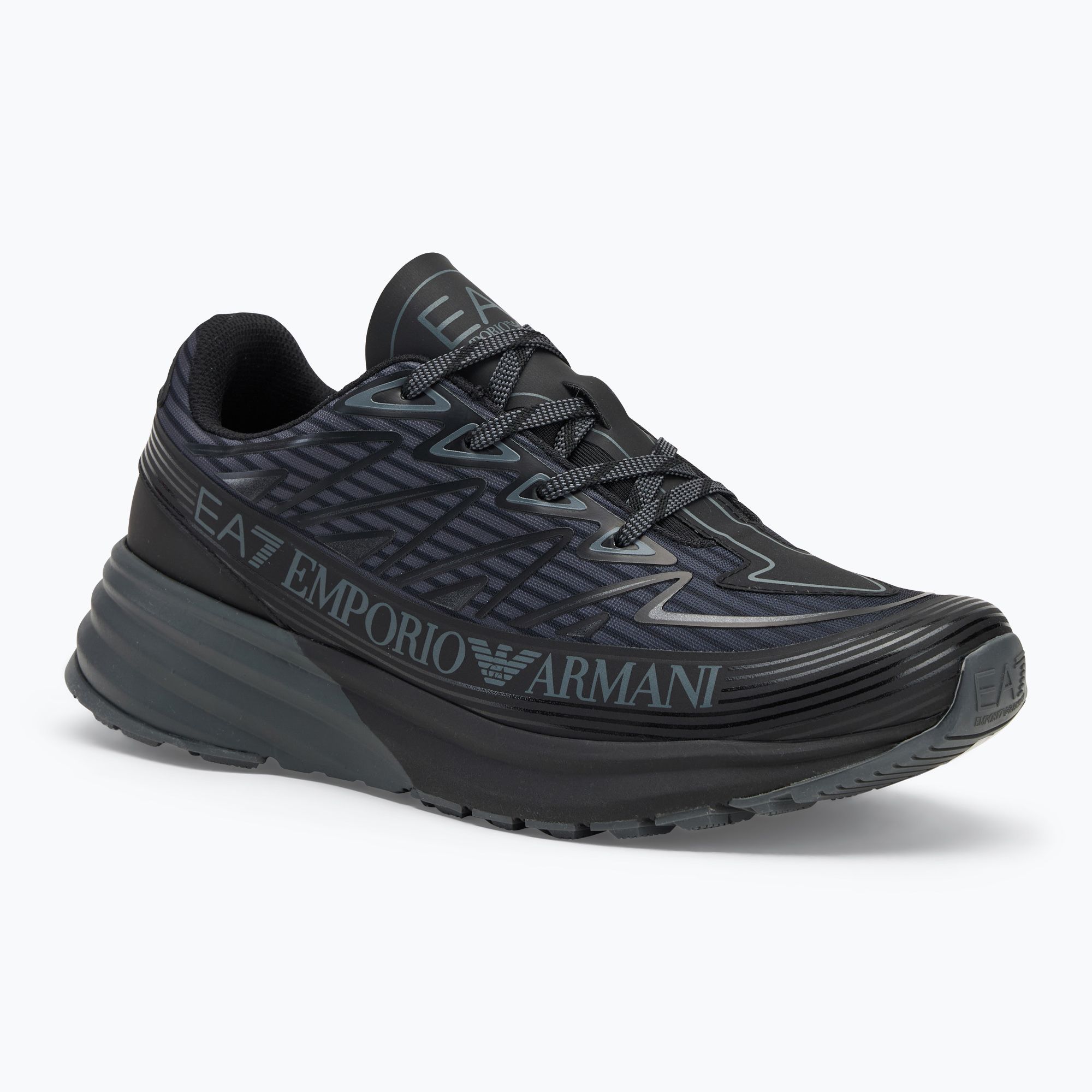 EA7 Emporio Armani Crusher Distance Trail triple black shoes 