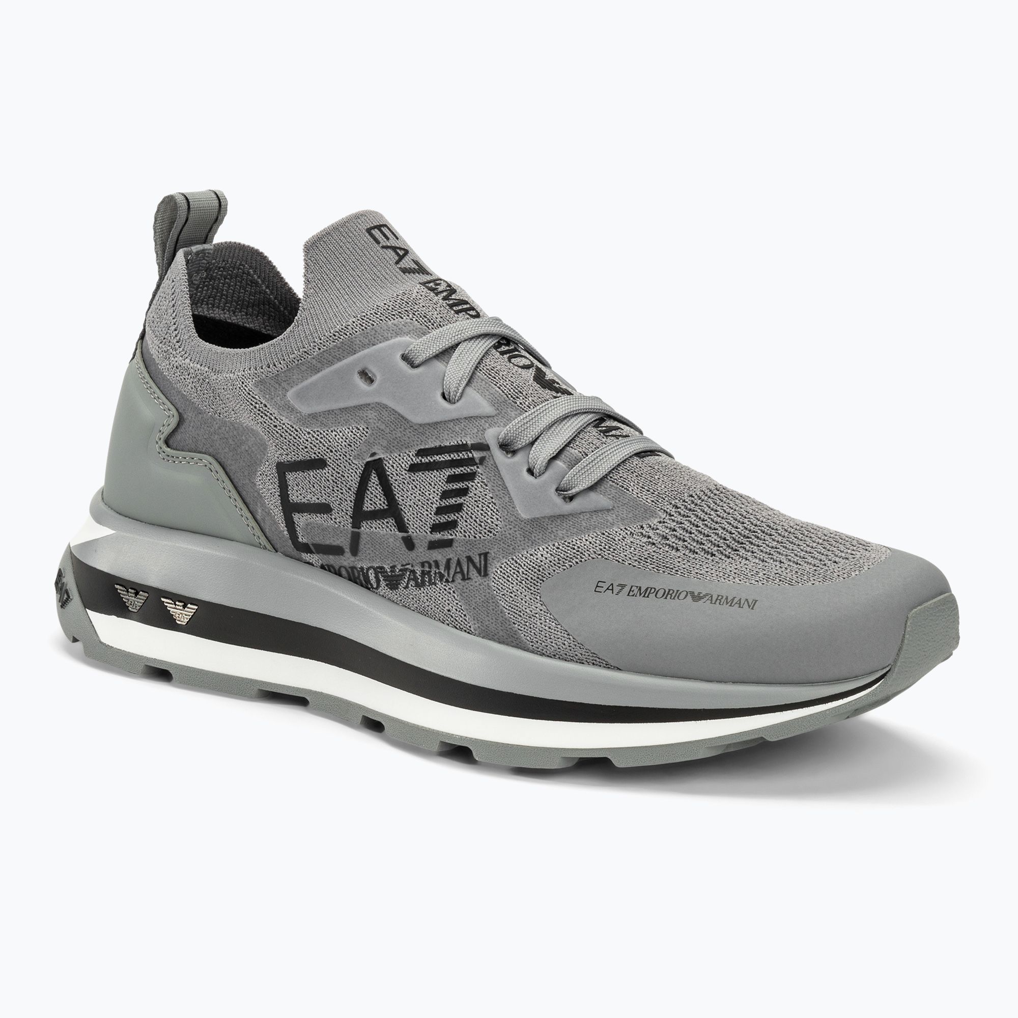 EA7 Emporio Armani Black & White Altura Knit griffin/black