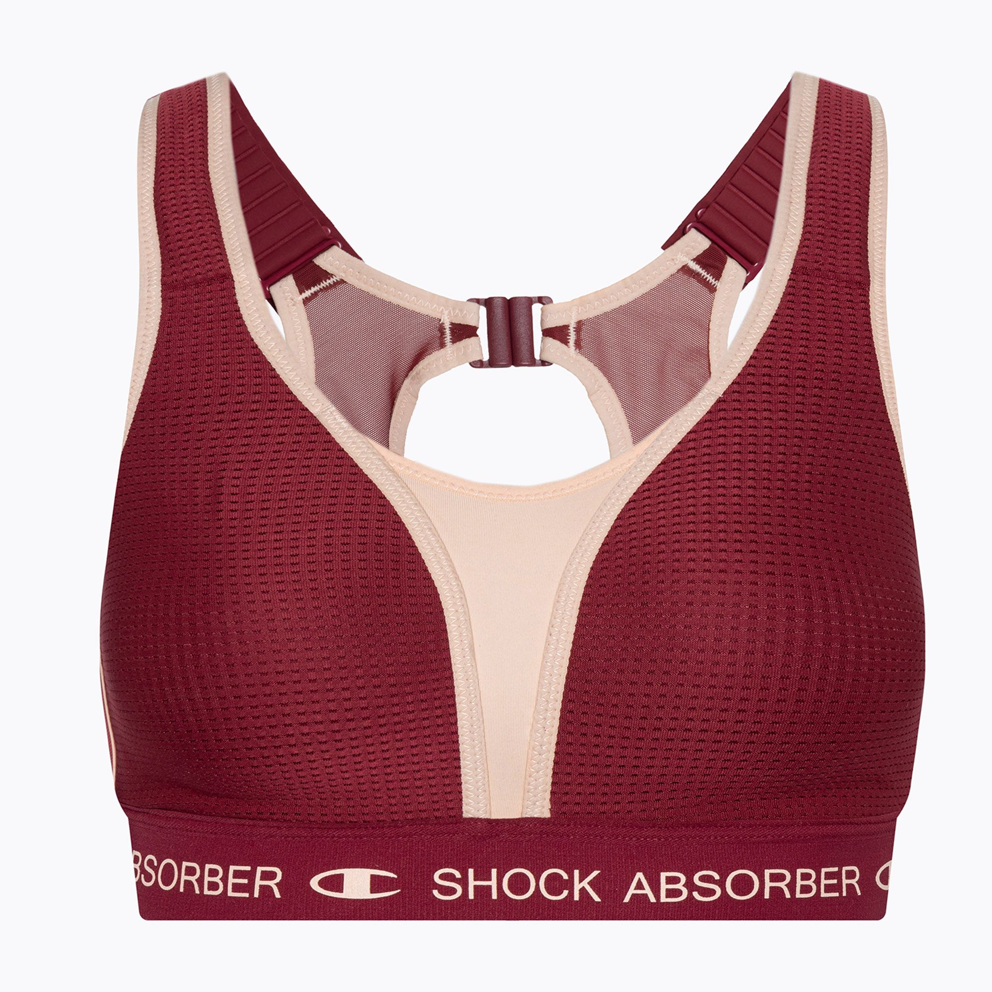 Shock Absorber Ultimate Run Bra Padded tibetan red training bra (U10057 ...