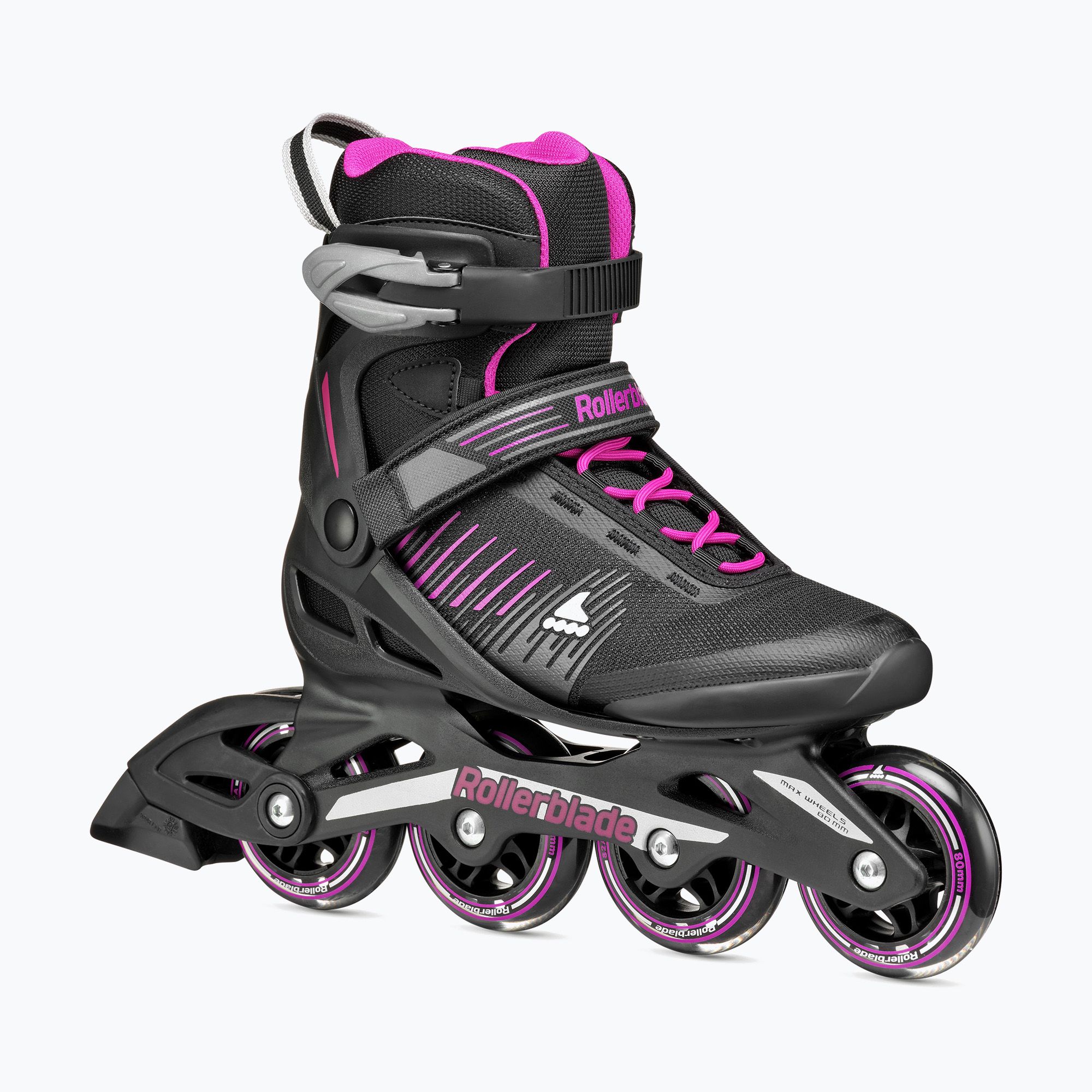 Rollerblade Zetrablade W women's roller skates black/cyclemen pink (40.5 EU)