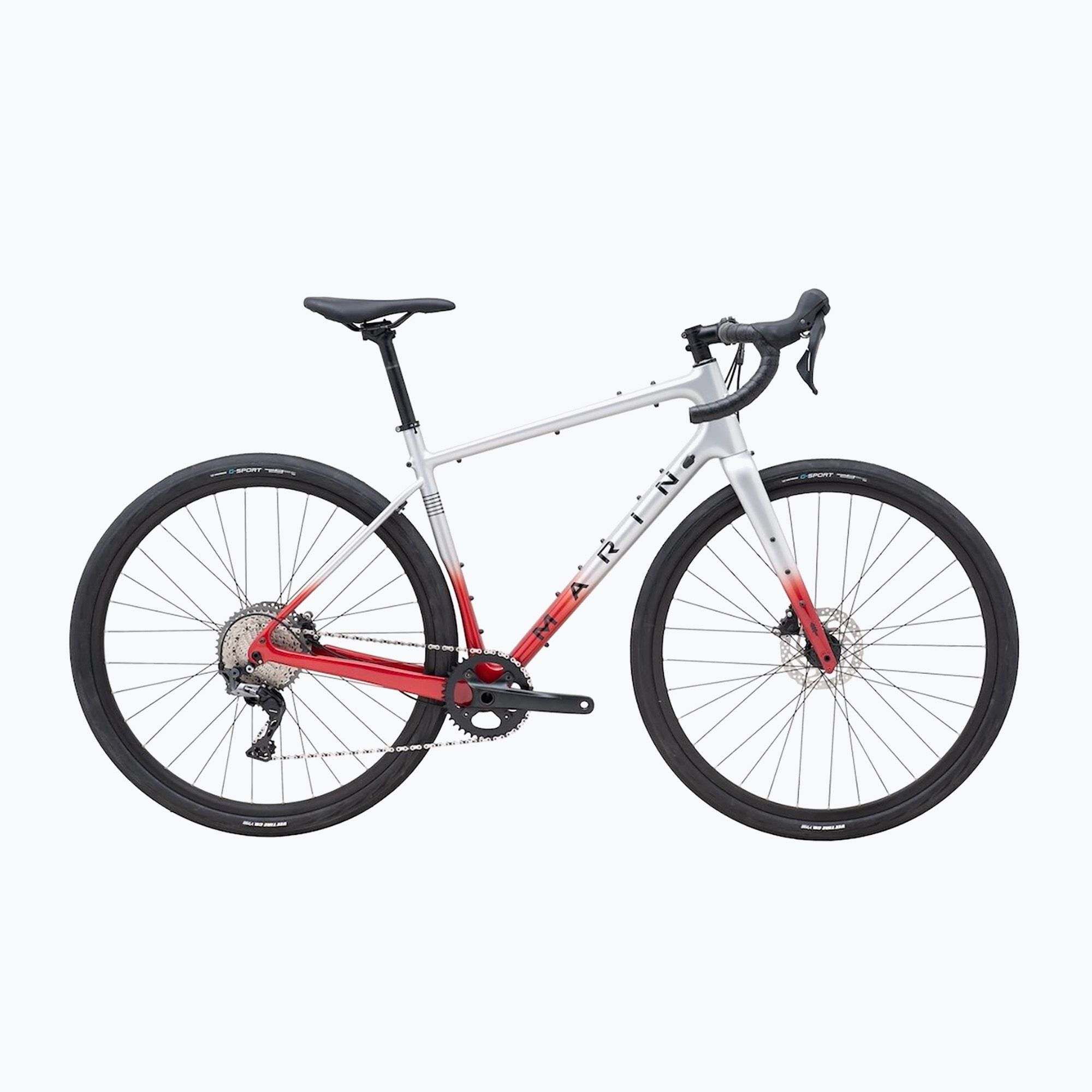 Marin Headlands 1 700C 2024 gloss chrome/chrome red/black gravel bicycle (M)