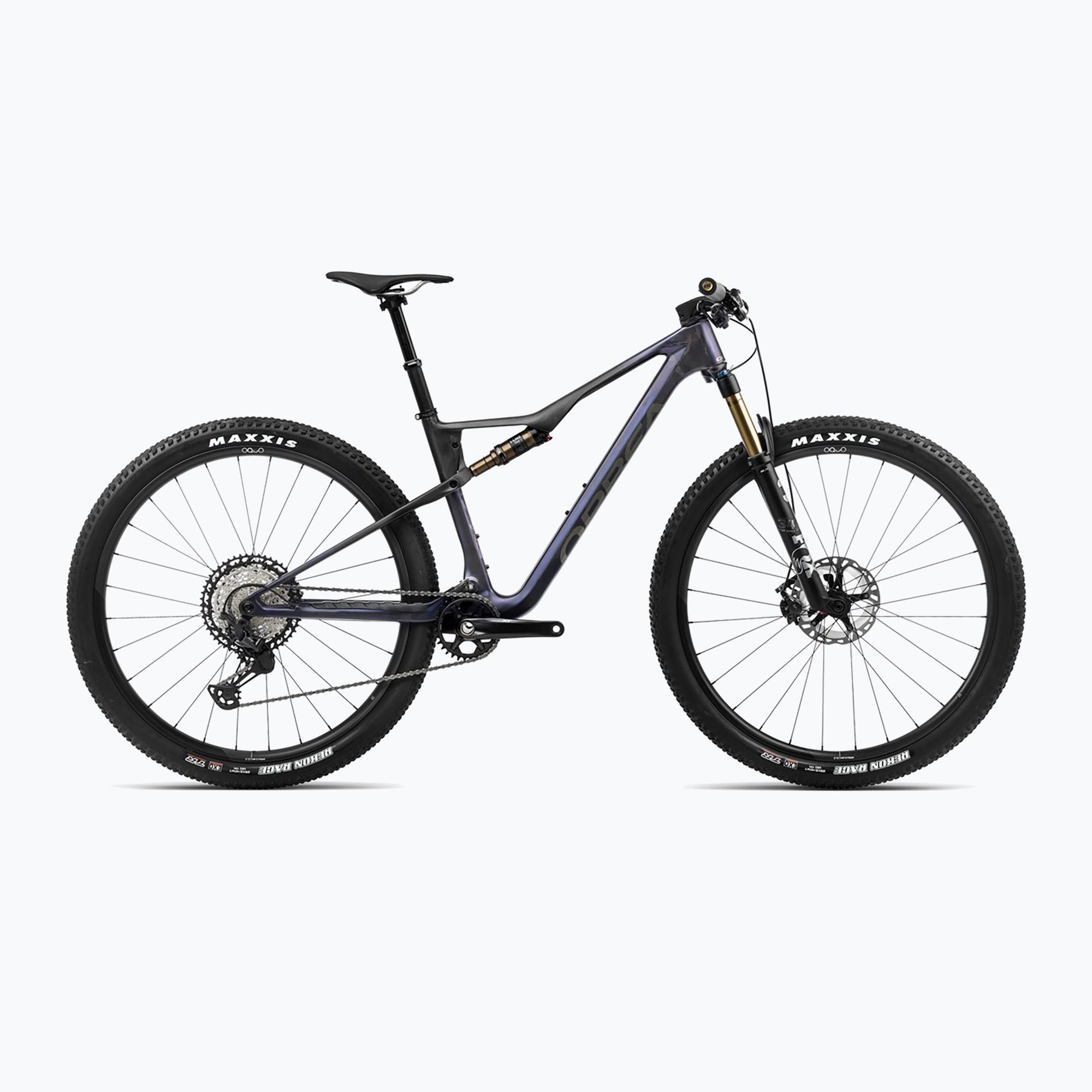 Orbea Oiz M-Pro 2024 tanzanite carbon view/carbon raw mountain bike (L)