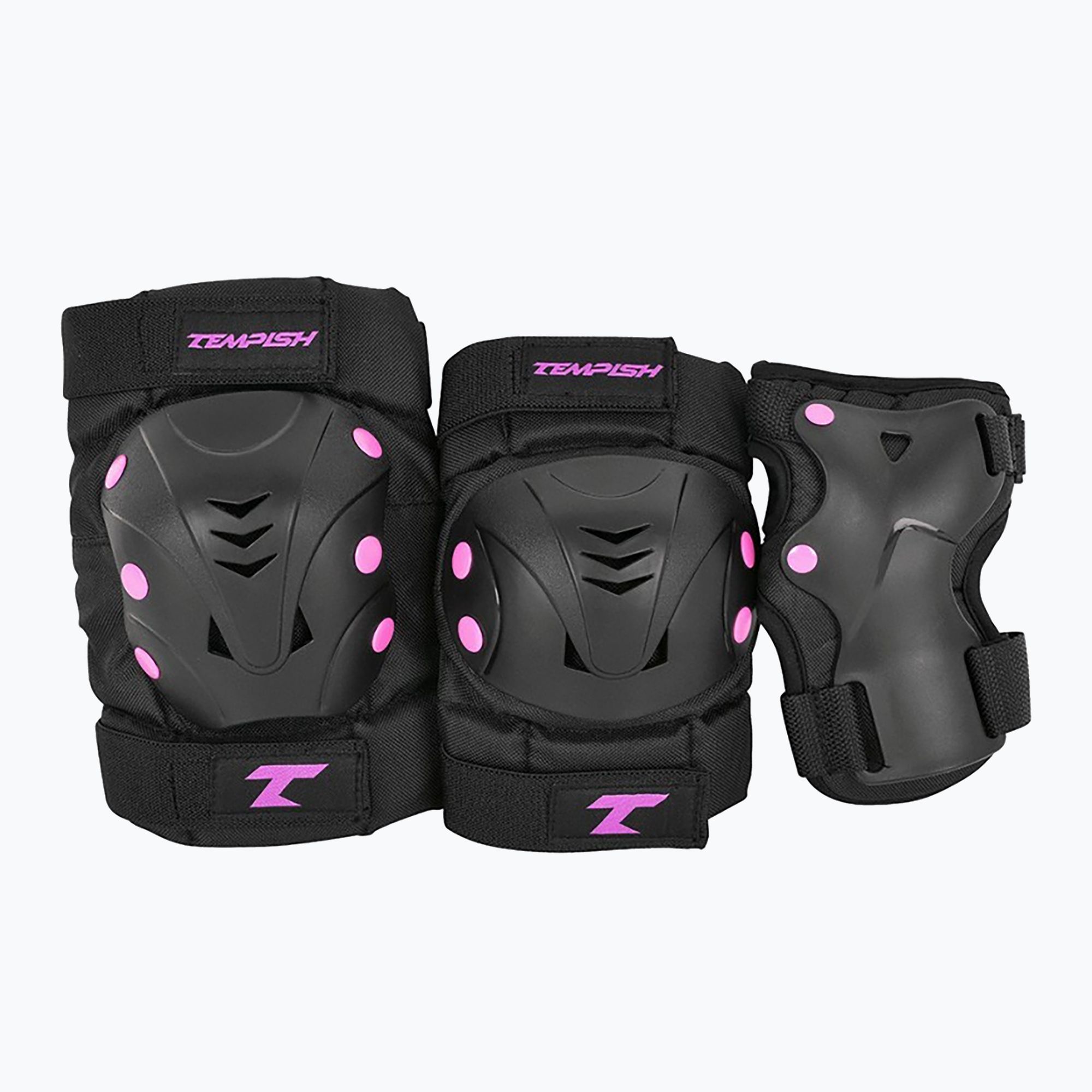 Tempish Taky 3-part safety pad set black/pink 102000070