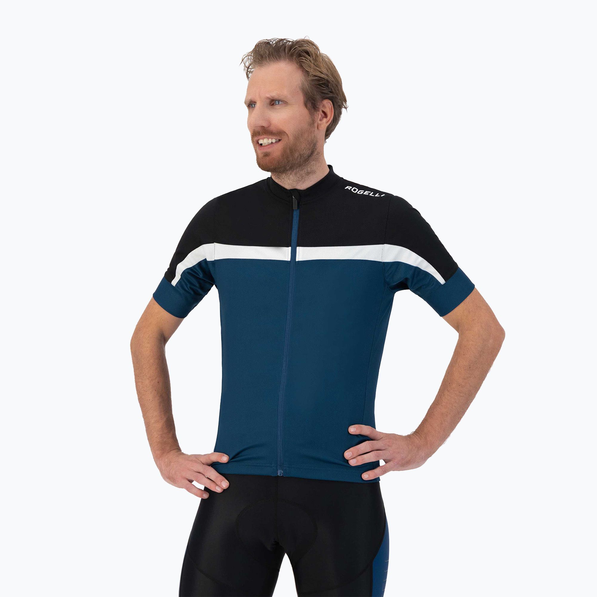 Rogelli men's cycling jersey Course black/blue/white (XL)