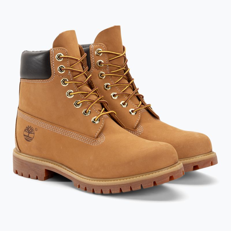 Men's Timberland Premium 6 Inch wheat nubuck trekking boots 4