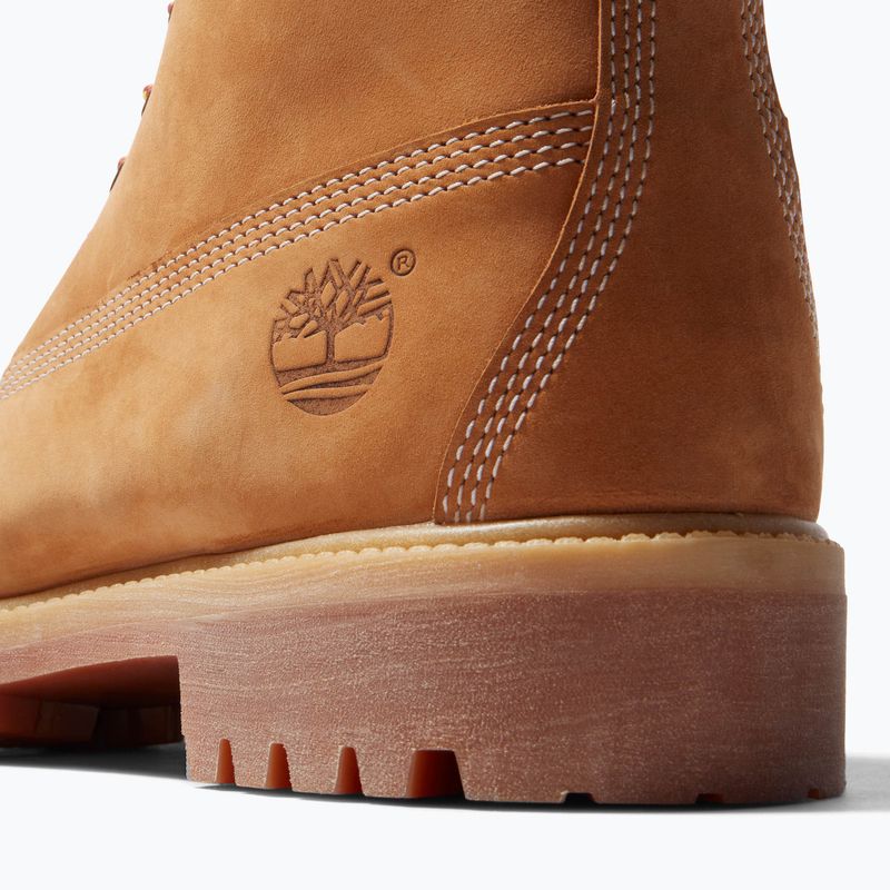 Men's Timberland Premium 6 Inch wheat nubuck trekking boots 13