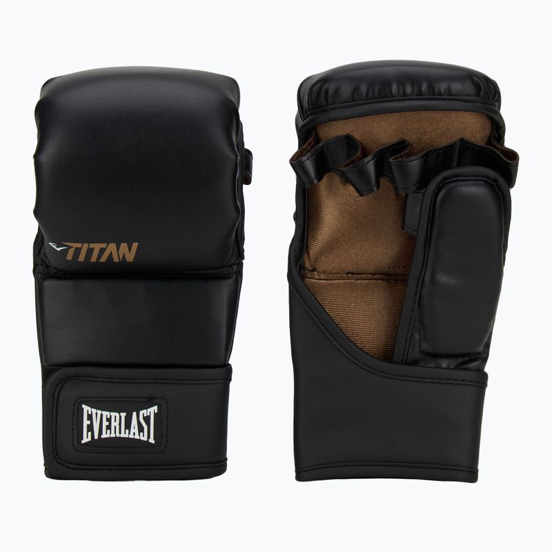 Everlast Titan Hybrid black grappling gloves 6