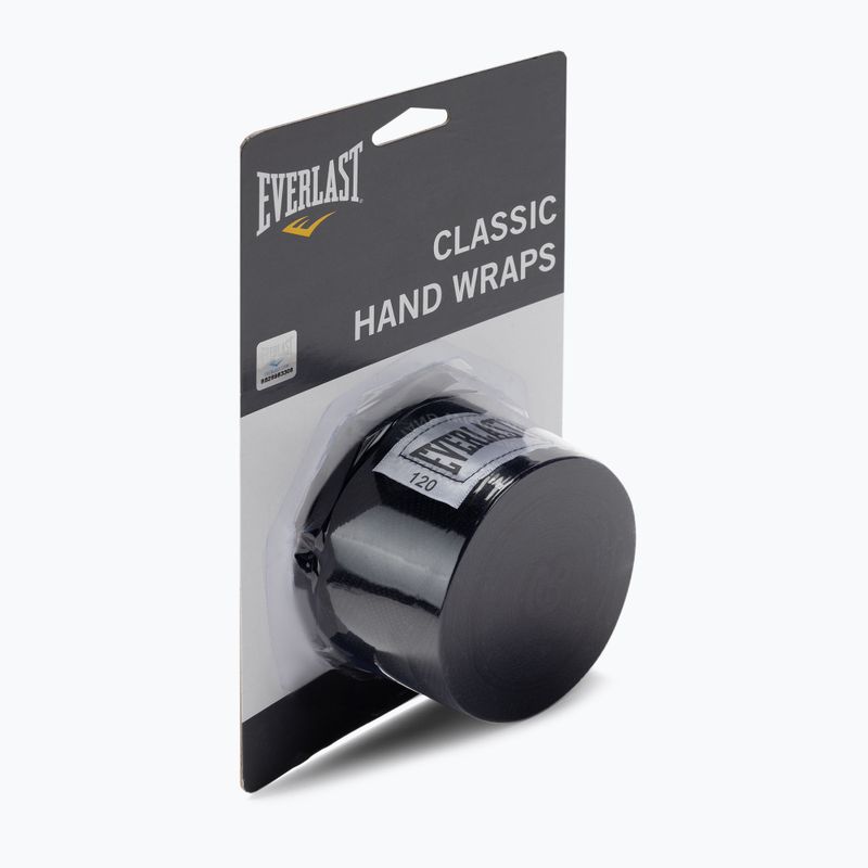 Boxing hand wrap Everlast 300 cm black 2