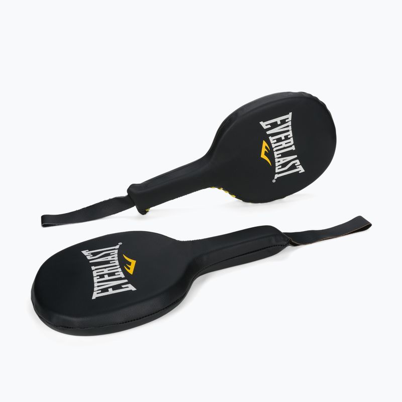 Everlast Lea Punch Paddle leather trainer pads black EV4088