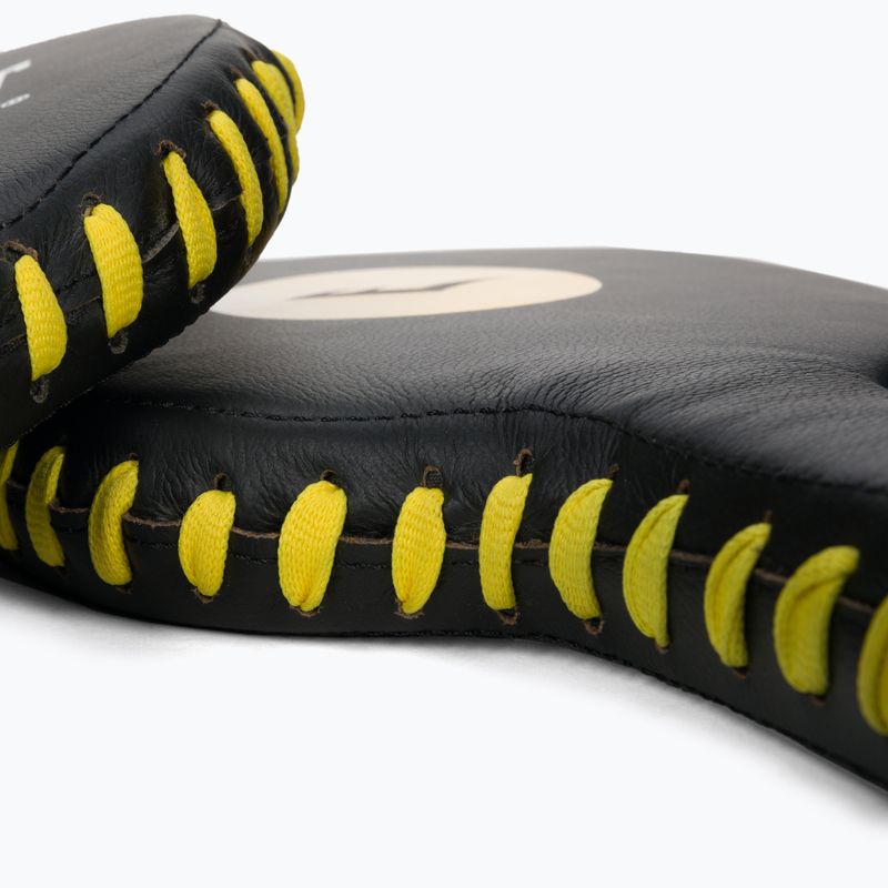 Everlast Lea Punch Paddle leather trainer pads black EV4088 3