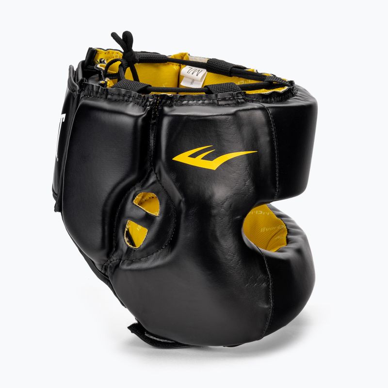Everlast Elite Lea Headgear men's boxing helmet black EV 720 2