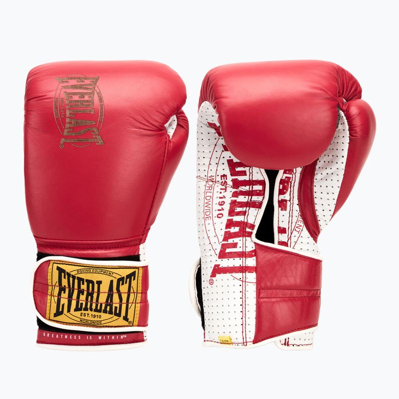 Everlast 1910 Classic Pro red boxing gloves 7