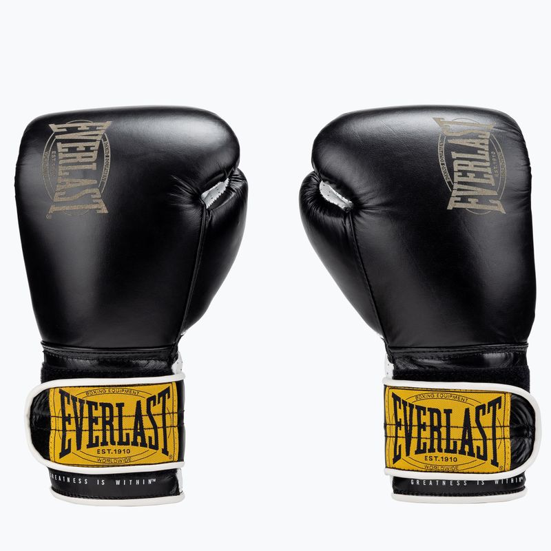 Everlast 1910 Classic Pro boxing gloves black EV1910PRO BL 3