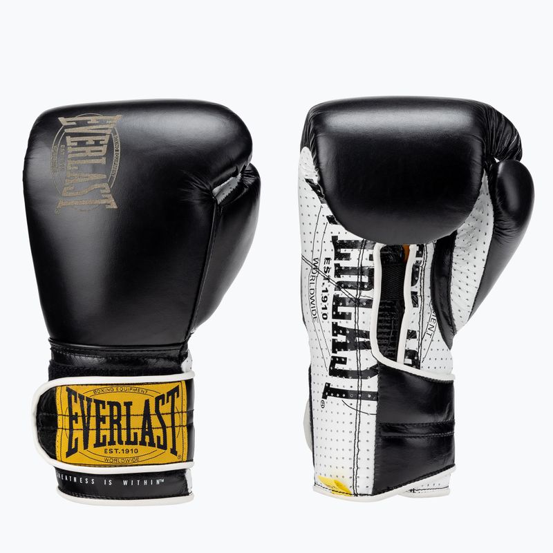 Everlast 1910 Classic Pro boxing gloves black EV1910PRO BL 5