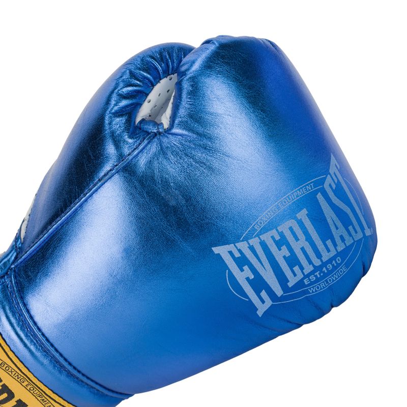 Everlast Fight Leather boxing gloves blue 5